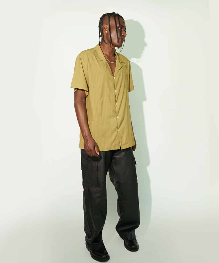Camp Shirt in Green Pinstripe - miniatura 2