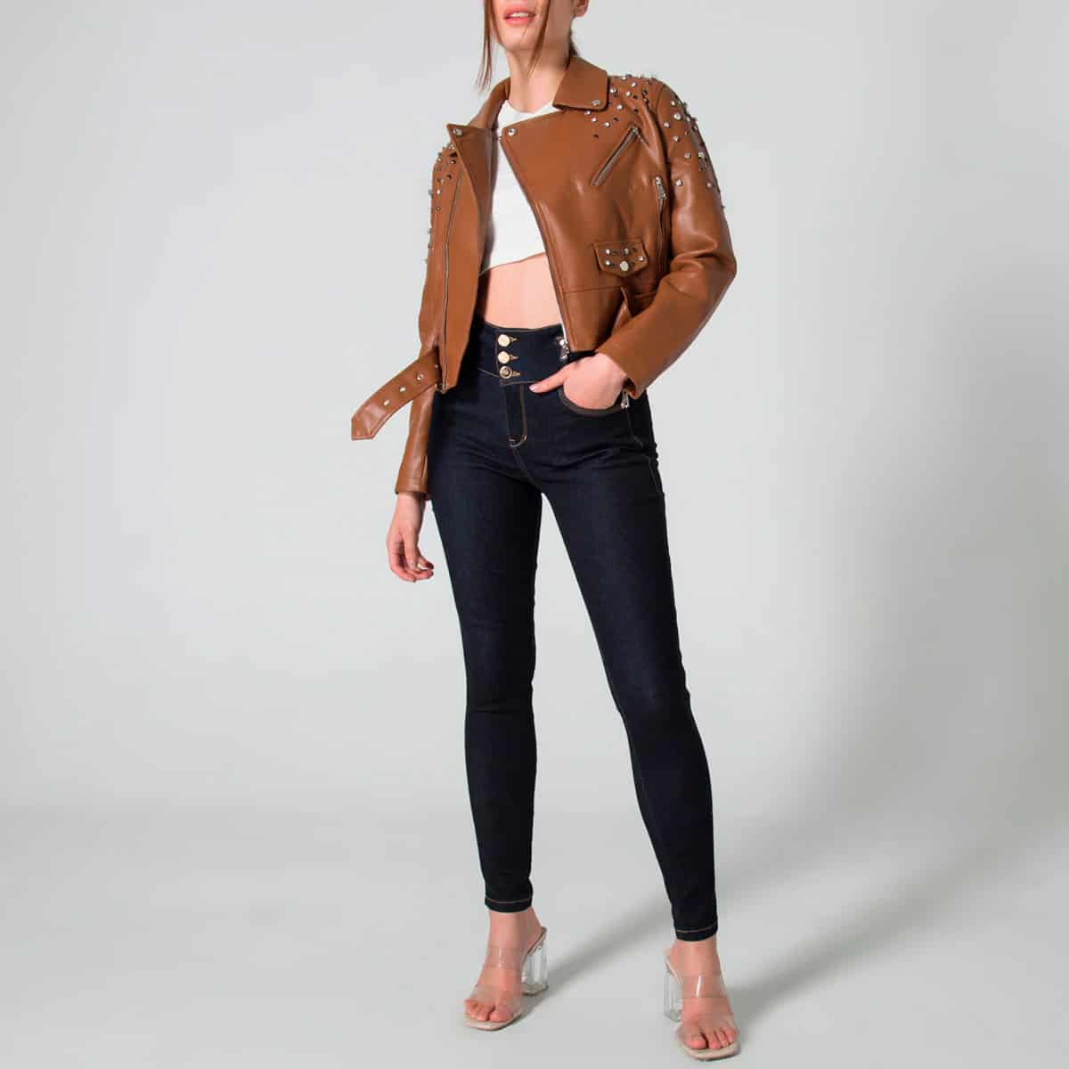 Chaqueta Sintetica Biker Crystal - miniatura 17