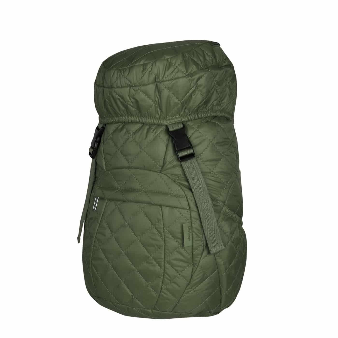 Morral Viajero Plegable Puffer Verde Militar - miniatura 1