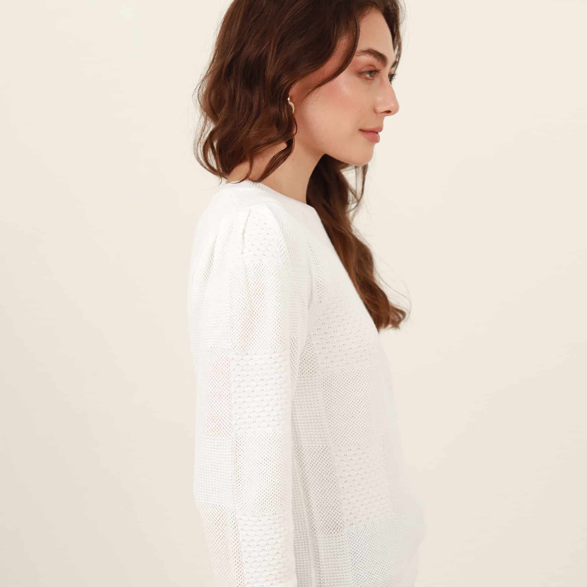 Sweater cuello redondo manga larga en jacquard - miniatura 6