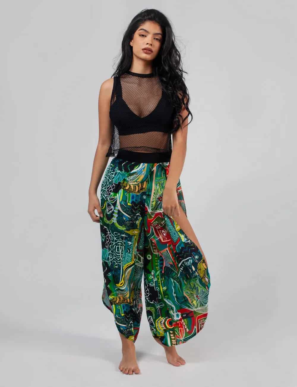 Pantalón Tulipán Yagé multicolor Mujer - miniatura 6