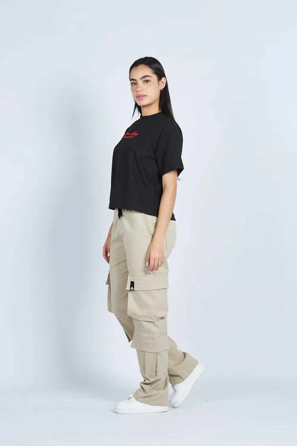 Pantalón jogger cargo bota recta 8 bolsillos  CAQUI | Drop 03 | - miniatura 5