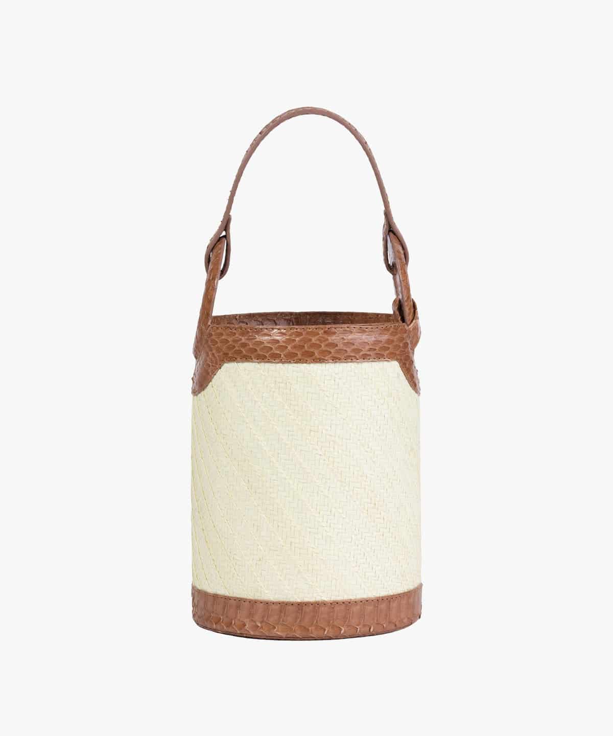Tolú in Raffia and Snake - miniatura 1