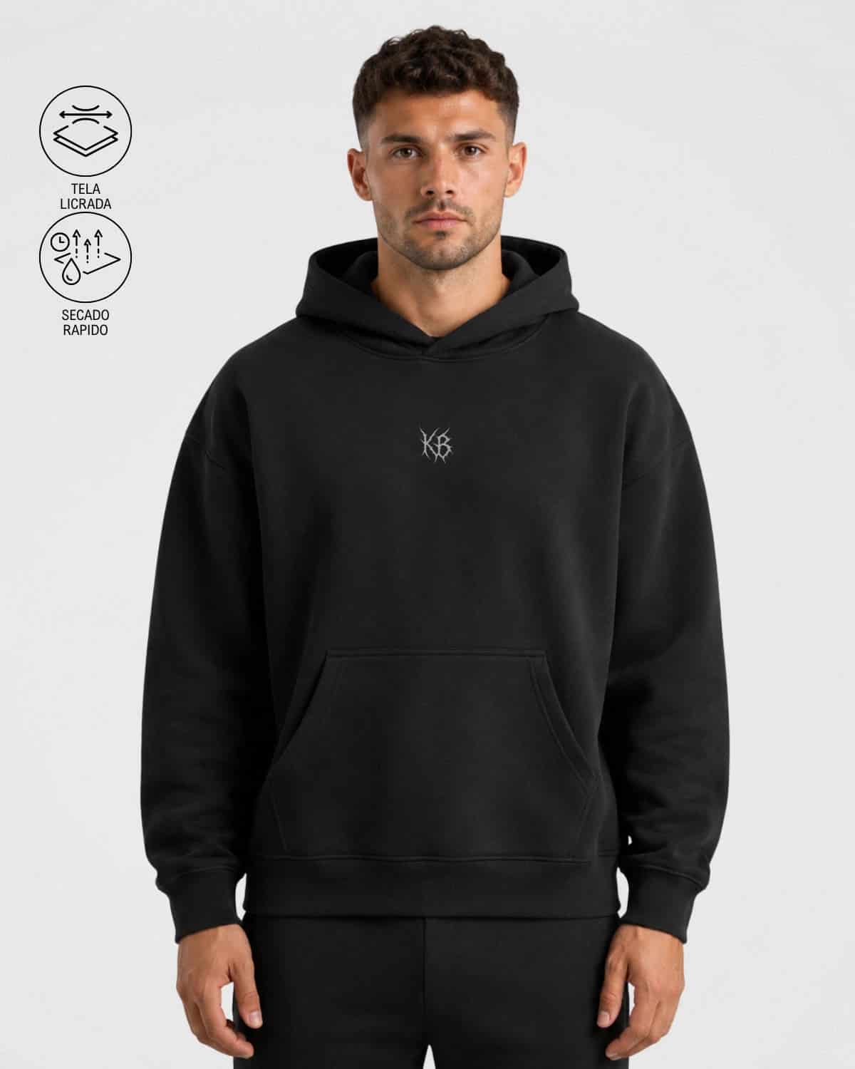 Hoddie  Tela Licrada Premium Kaybu Suavage I KBMEN RF. 432 - miniatura 1