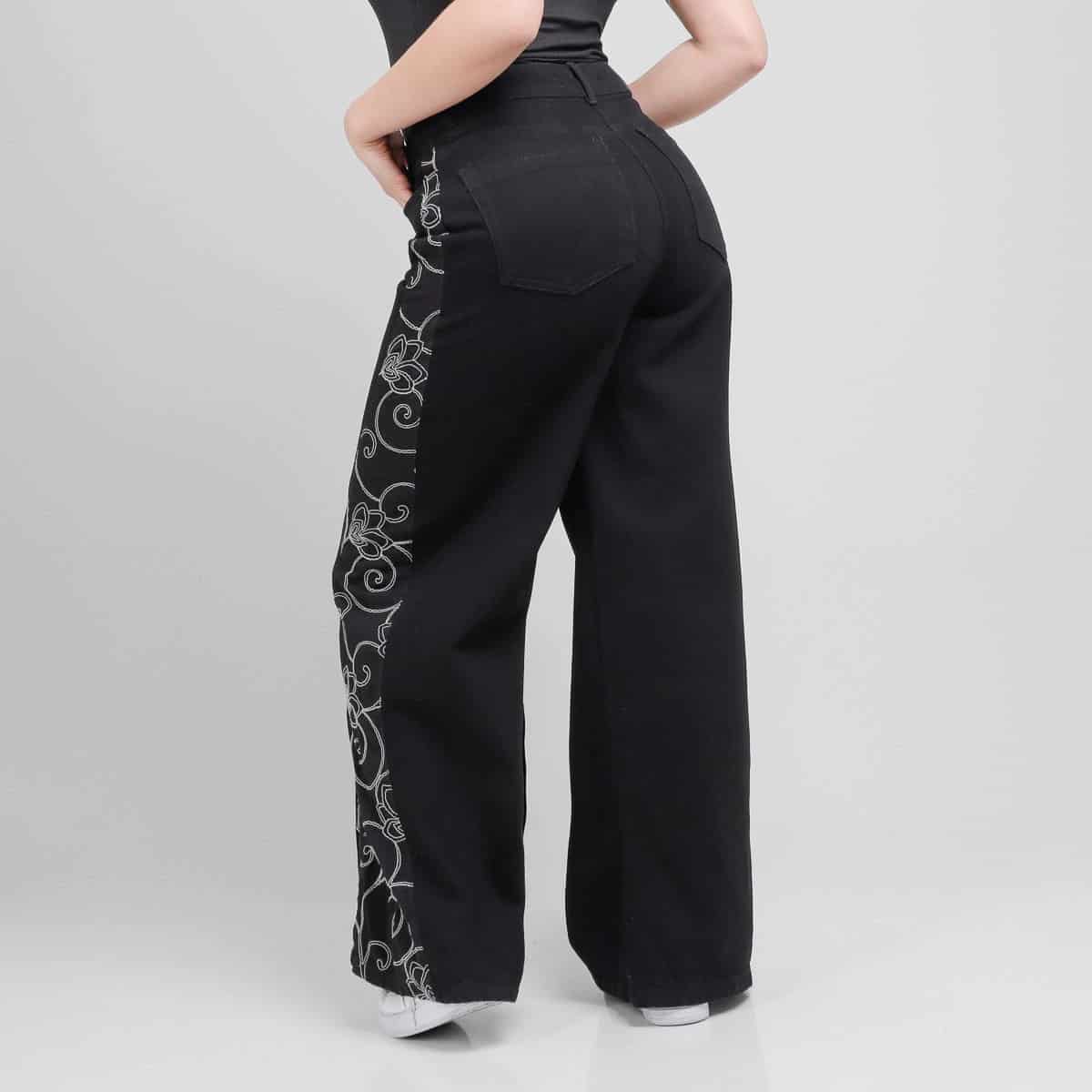 Jean Axspen Wide Leg Ax-2968 Negro - miniatura 5