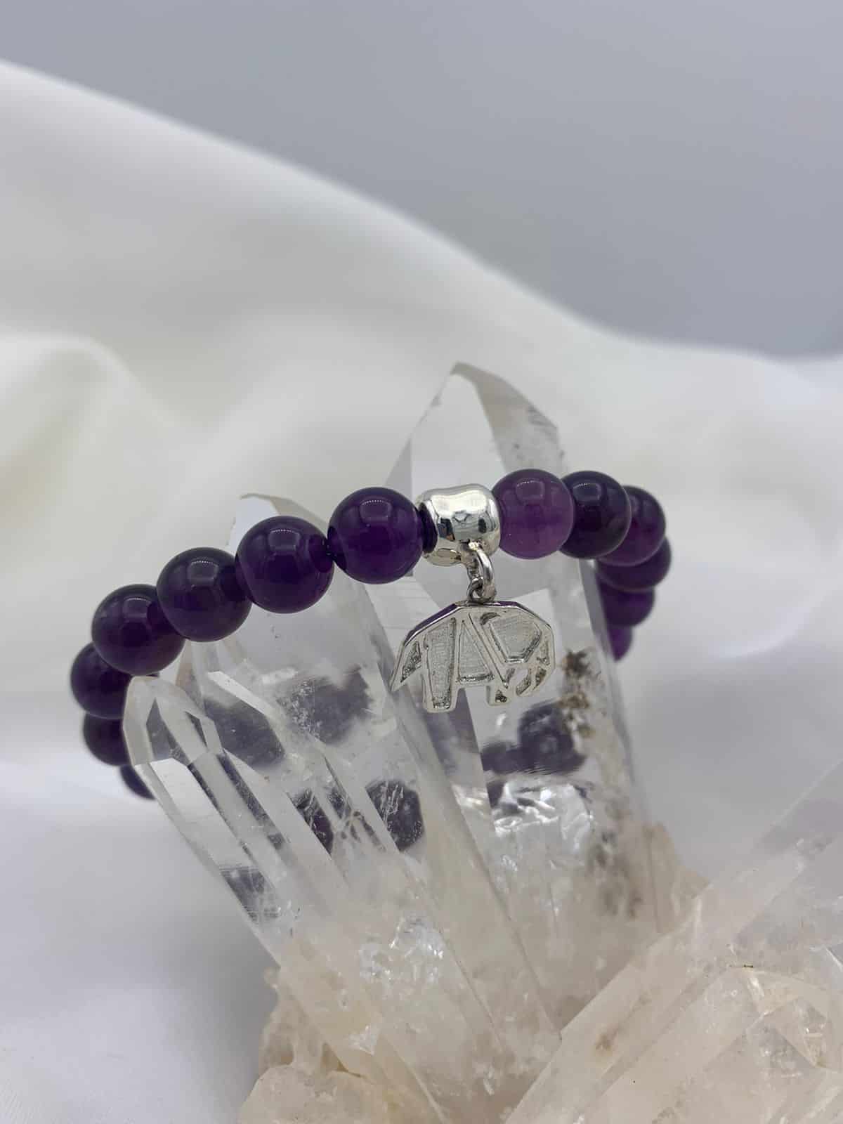 Pulsera Amatista dije Elefante P - miniatura 1