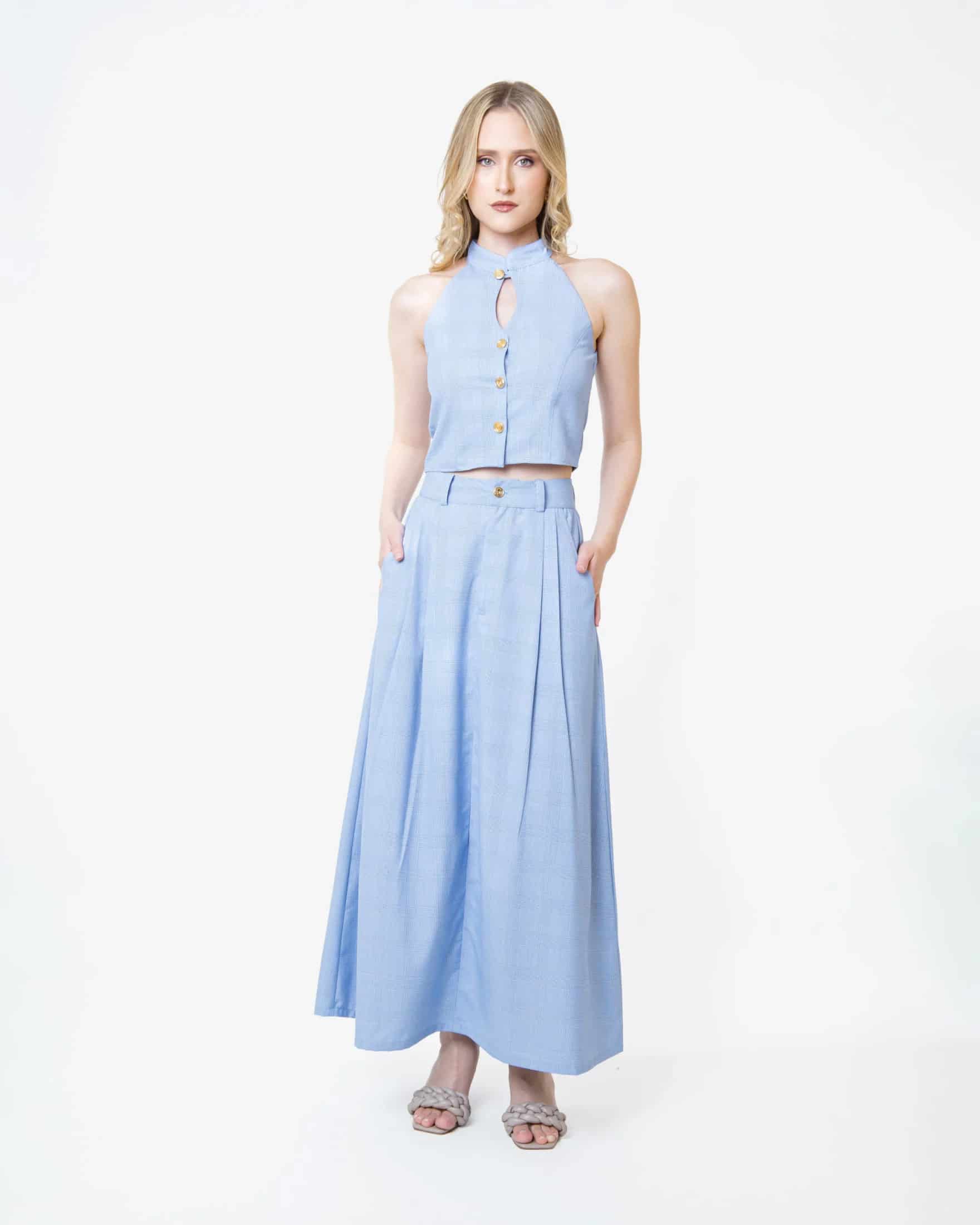 Sky Blue Agenda Skirt - miniatura 2