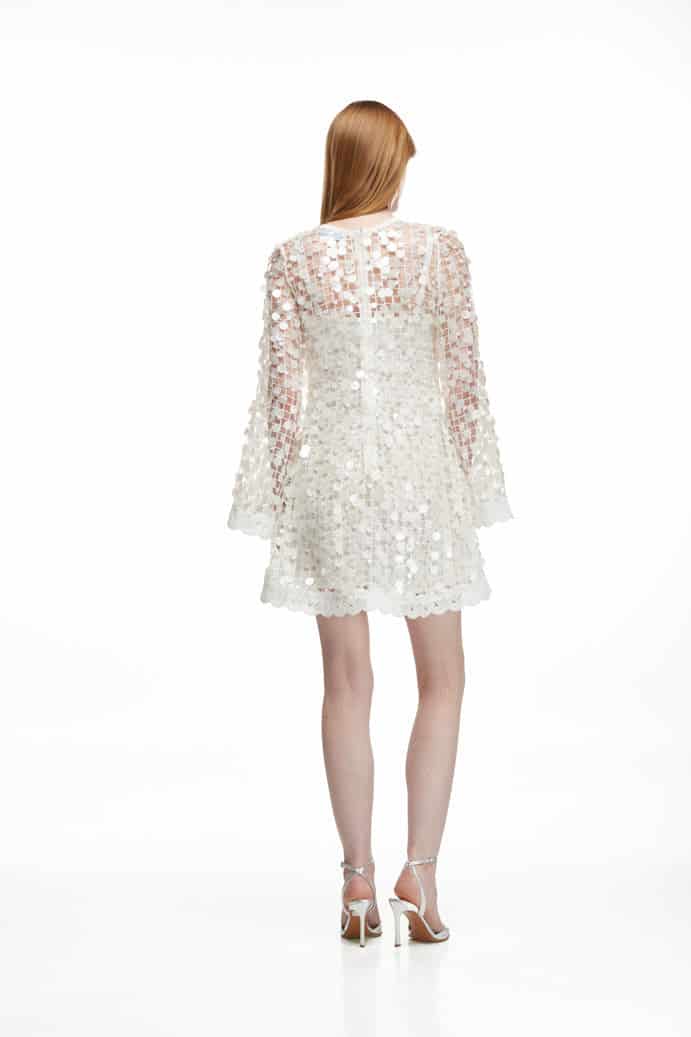 ECLIPSE MINI DRESS WHITE - miniatura 4