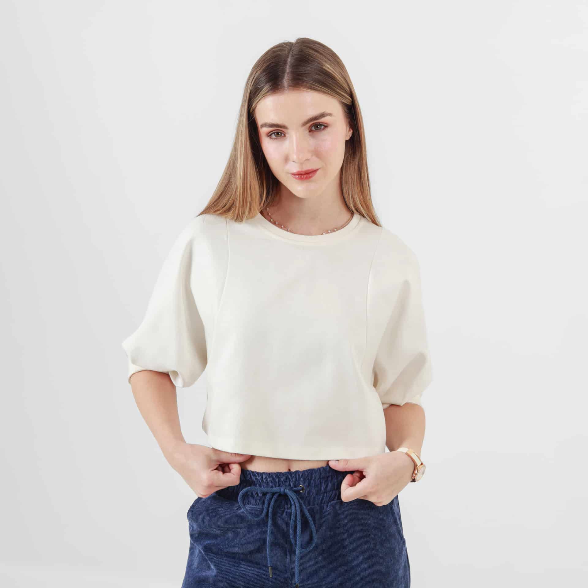 Camiseta Crop Manga 3Cuartos - miniatura 1