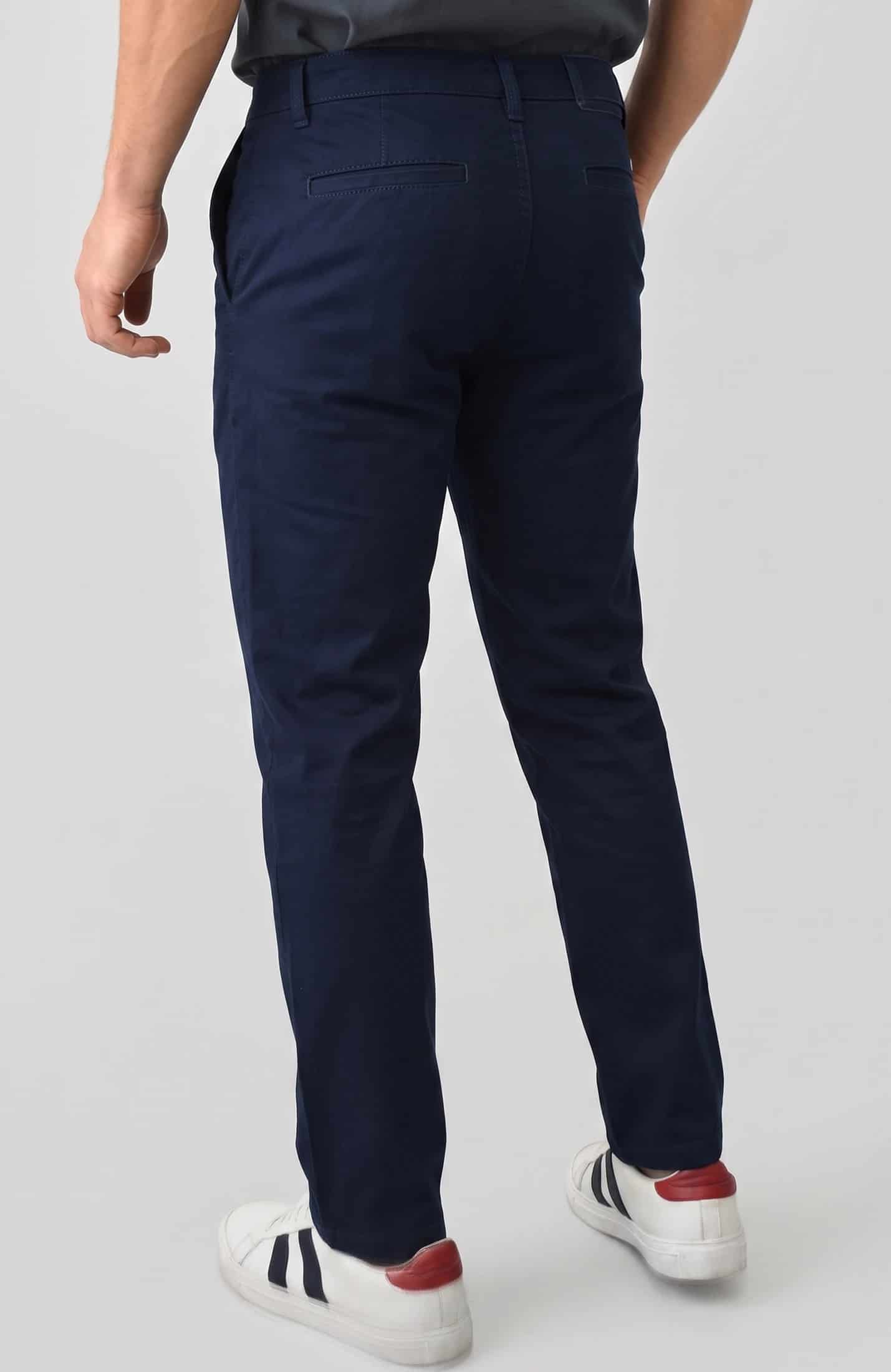 PANTALÓN DRILL AZUL OSCURO PARA HOMBRE - miniatura 3