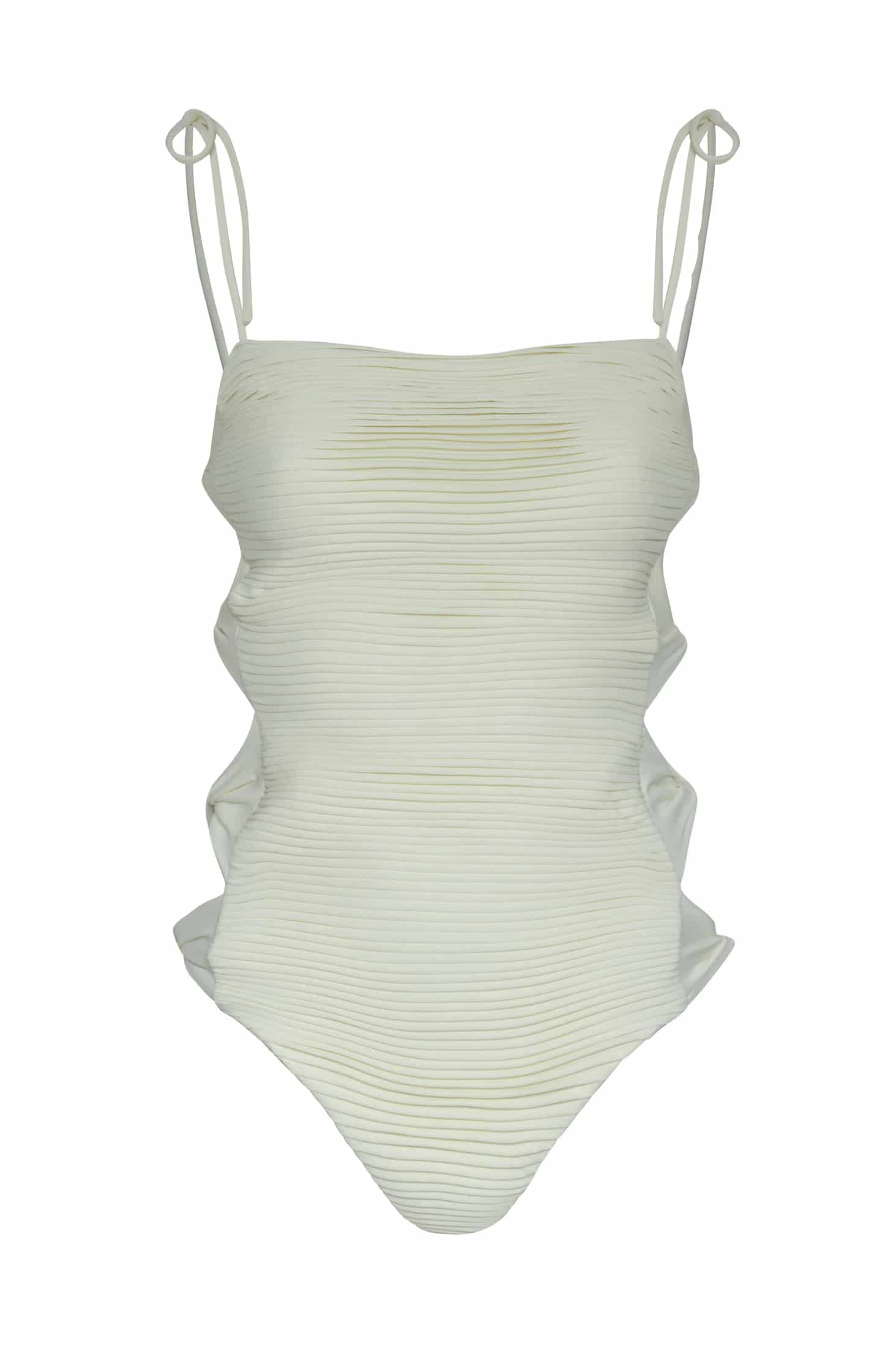 Tejada Pleated One Piece / Ivory - miniatura 2