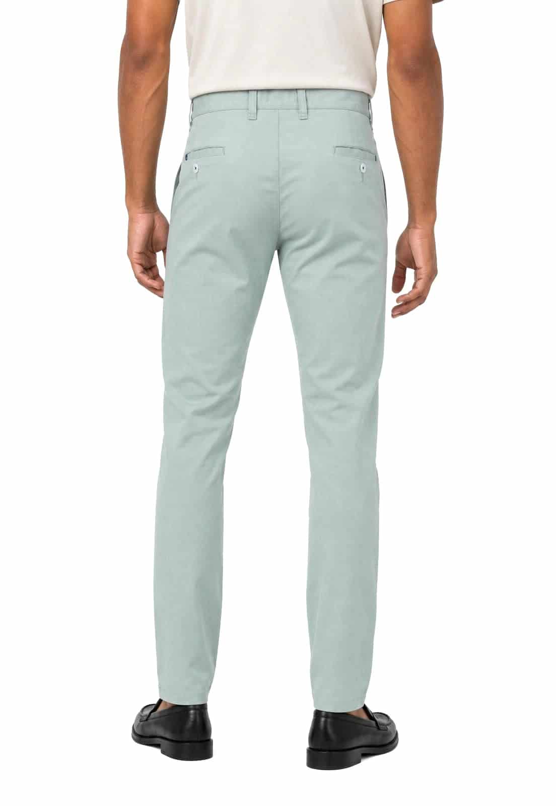 Pantalon dril menta con spandex - miniatura 2