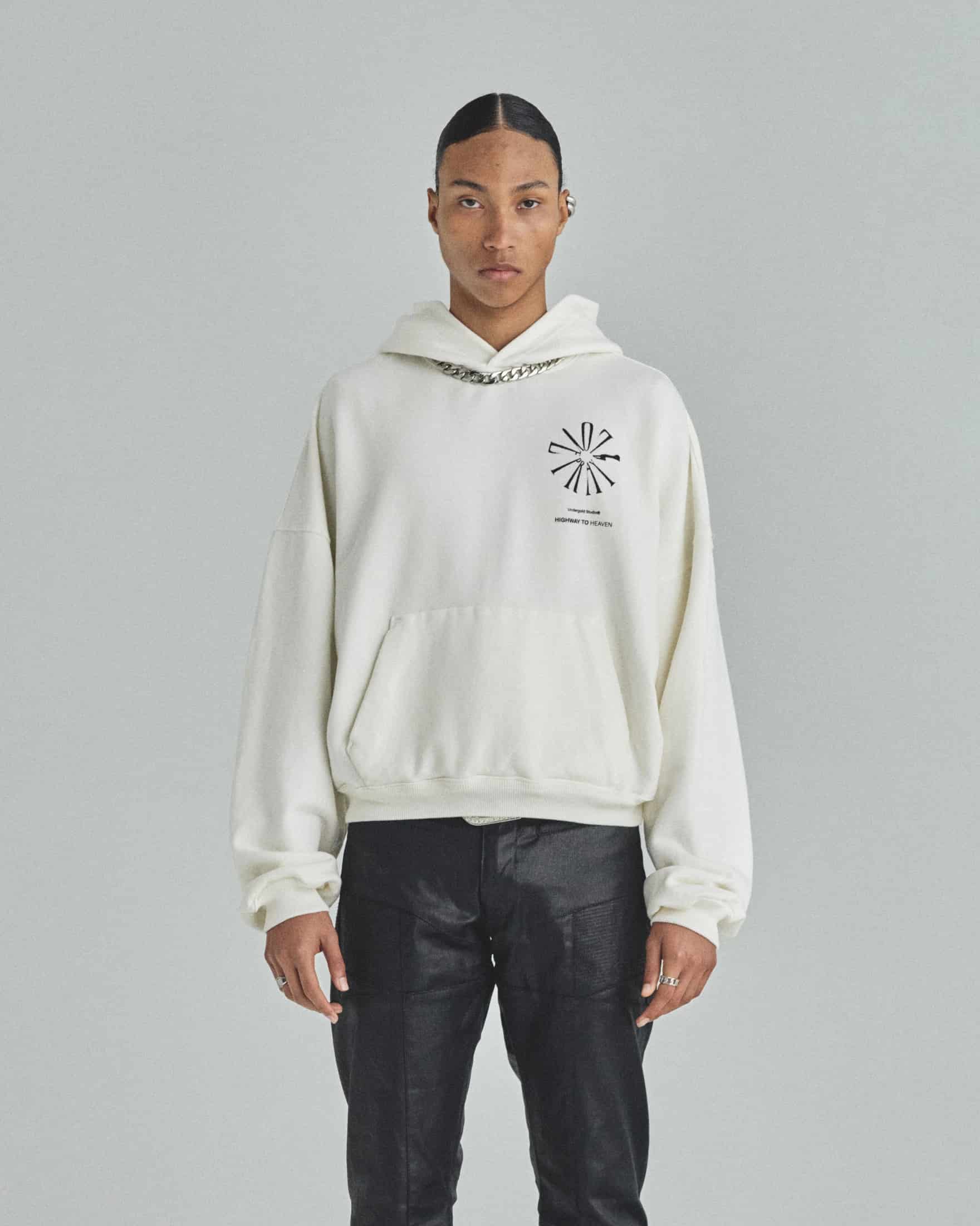 Spring Pray 4 Love Boxy Fit Hoodie White - miniatura 2