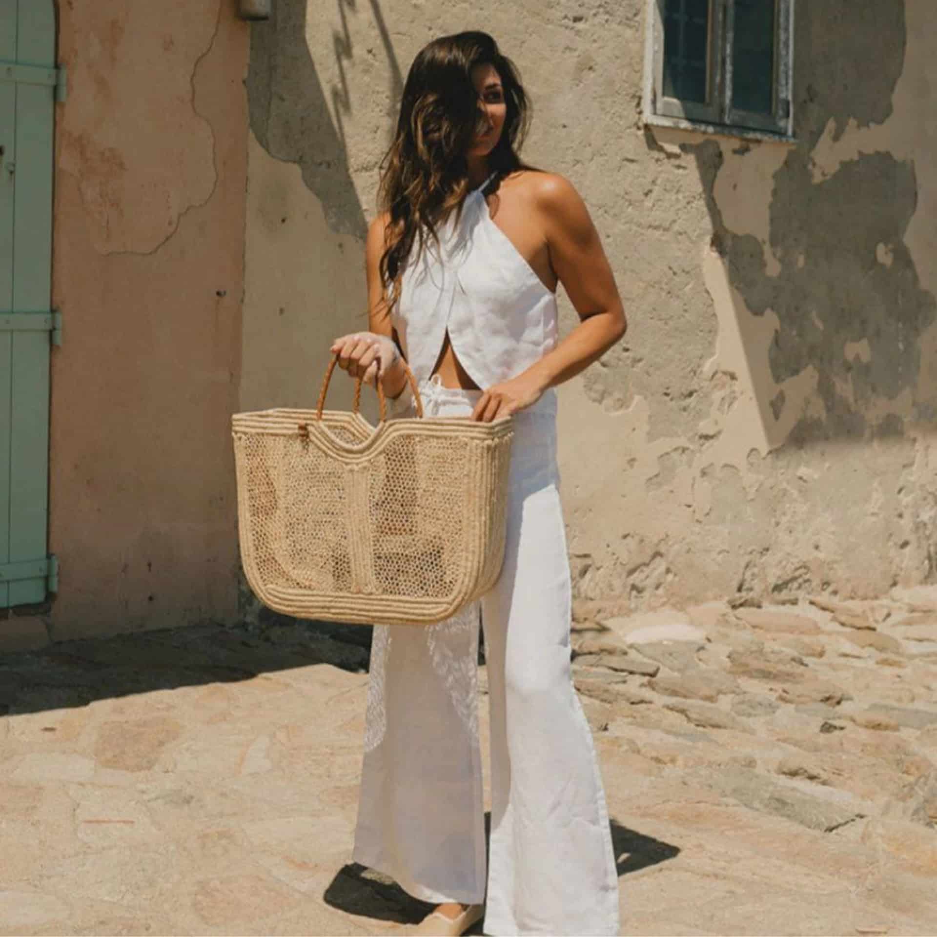Enea Leather Beach Bag - miniatura 2