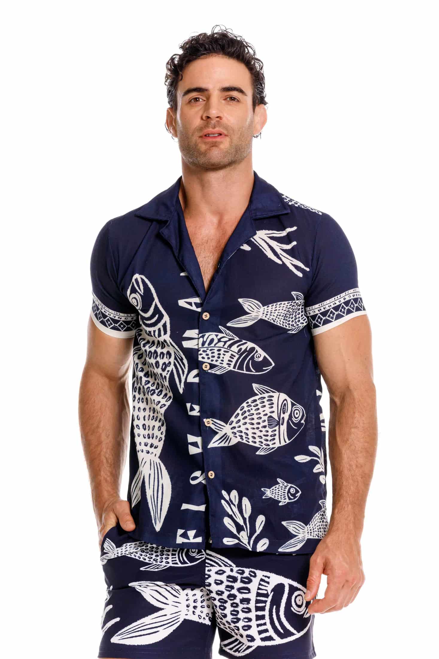 Camisa Hombre Fisherman Dark Blue - miniatura 4