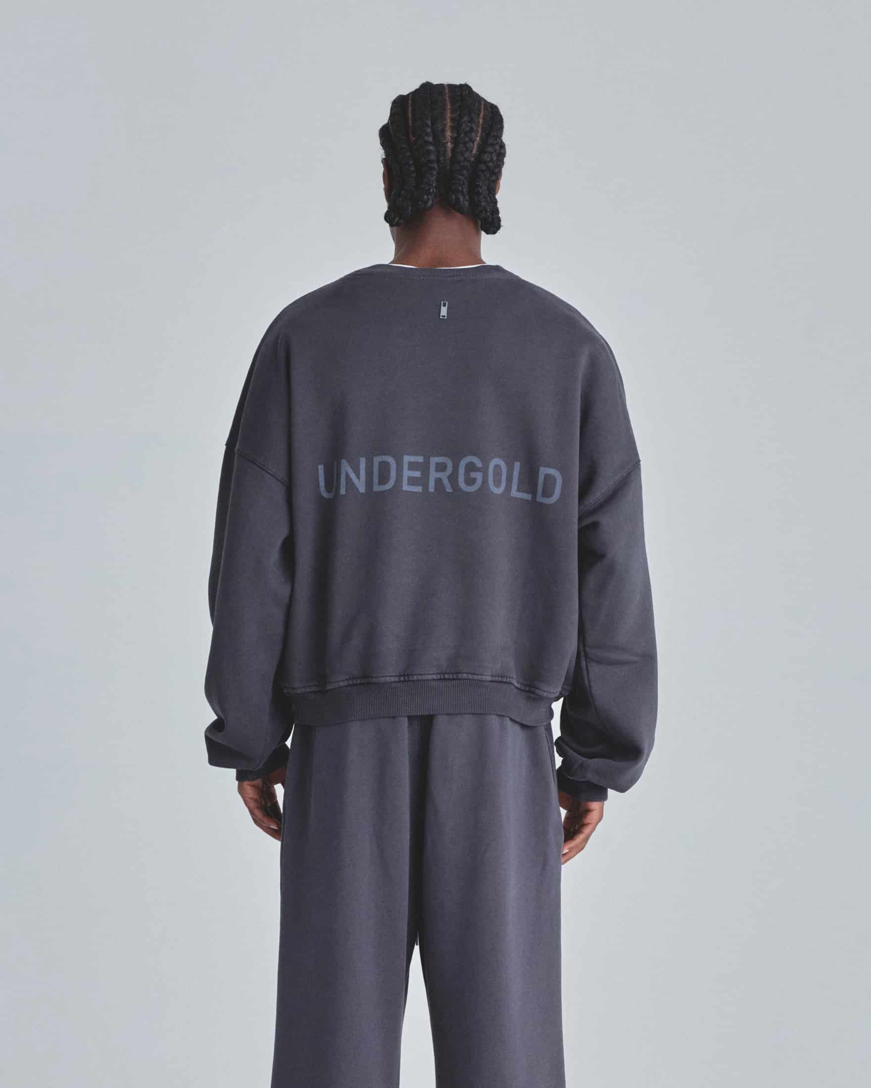 Line Basic Boxy Fit Crewneck Dark Gray - miniatura 7