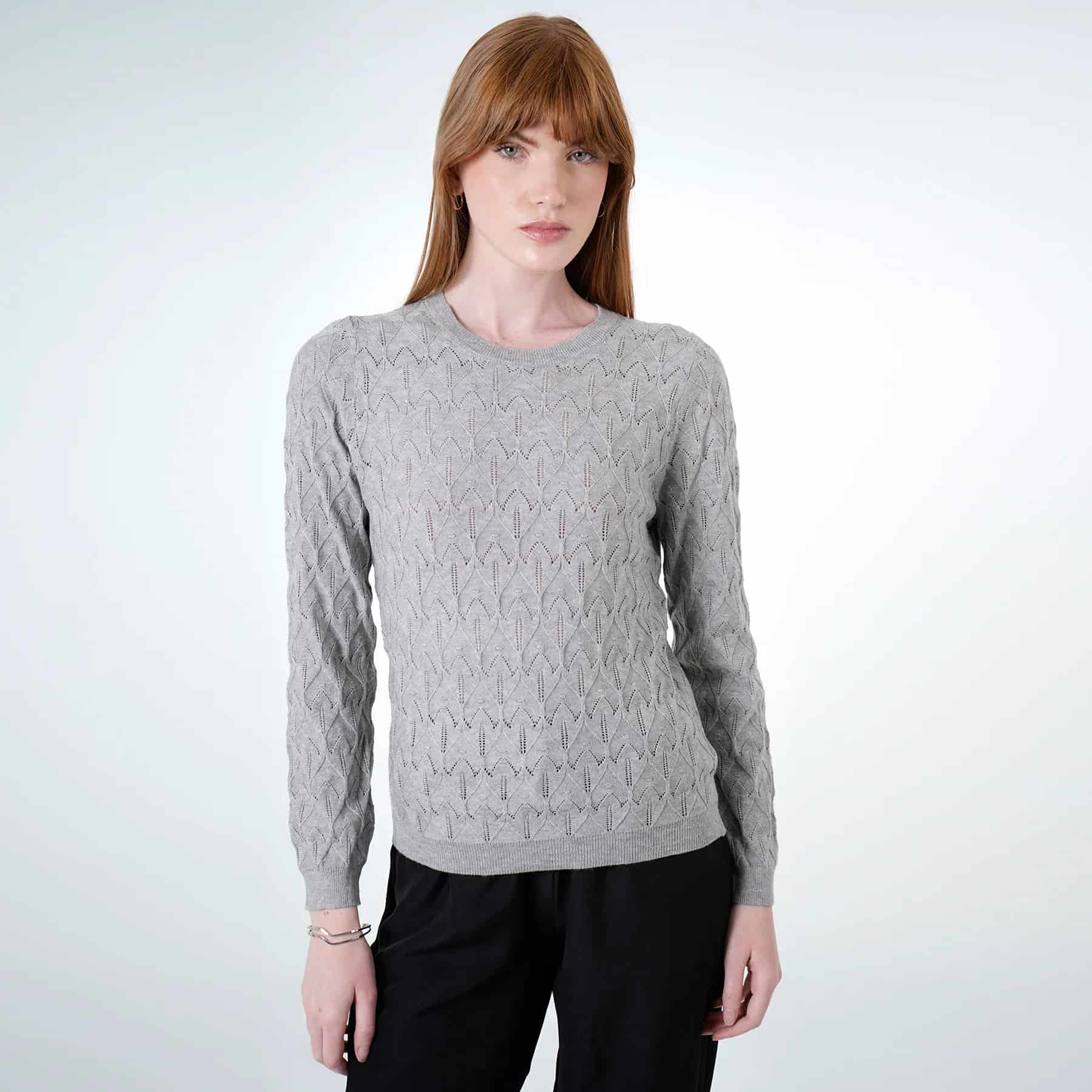 Sweater Cuello V Manga Larga - miniatura 5