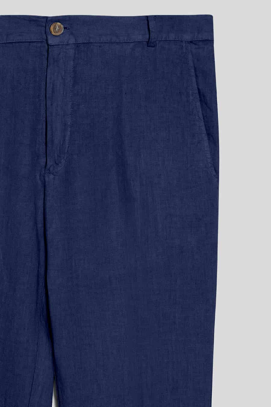Men's linen pants bellwether blue - miniatura 2