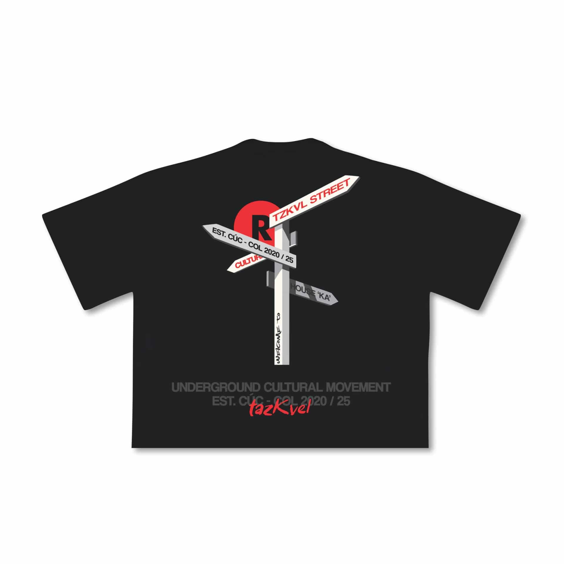 T-shirt Boxy Signals Black - miniatura 2