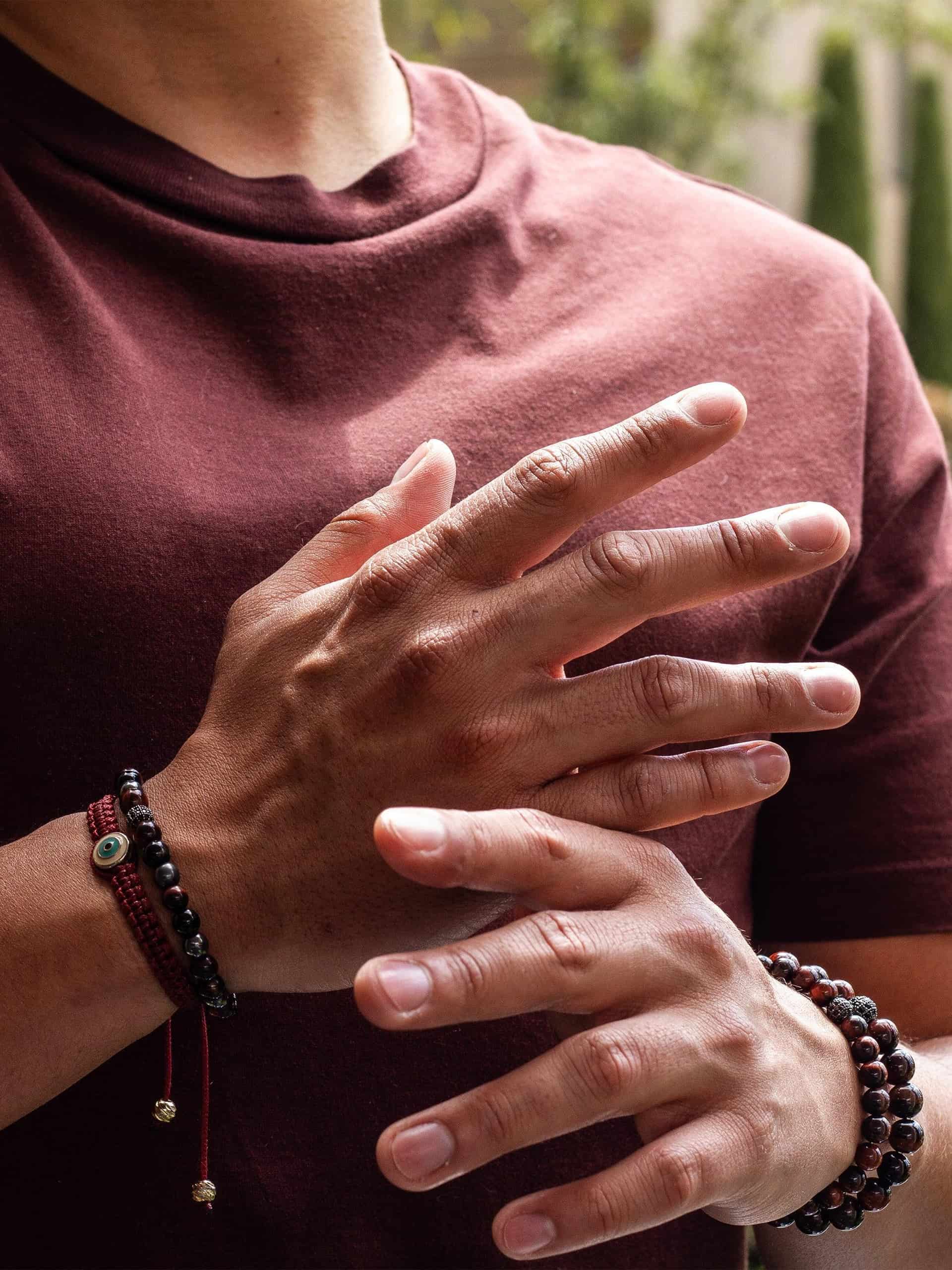 Brazalete Ojo de Tigre Rojo 6mm - miniatura 6