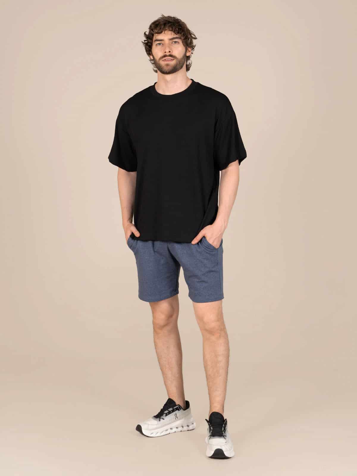 Pantaloneta basica hombre orion azul indigo - miniatura 4