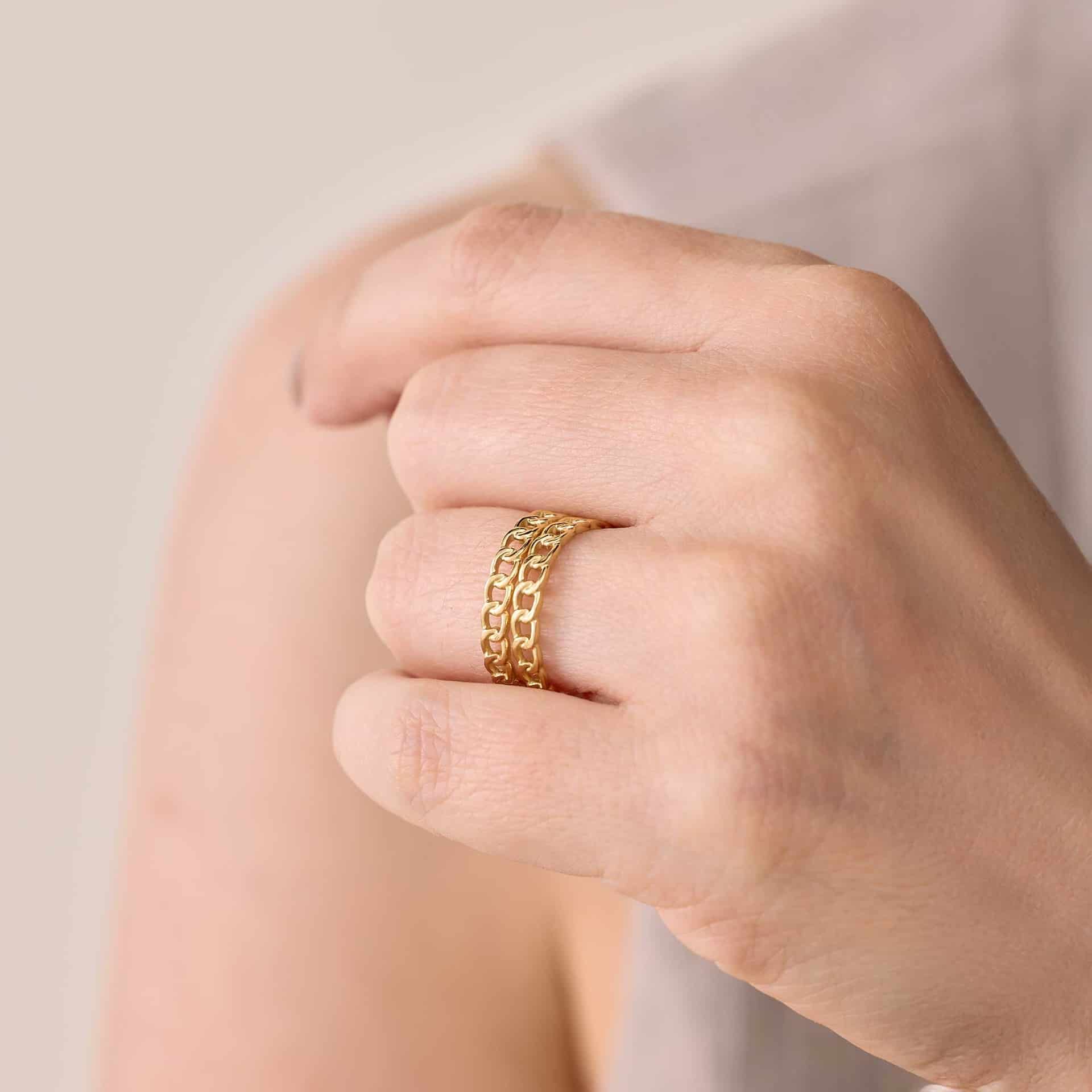 Anillo Double Chain - miniatura 2