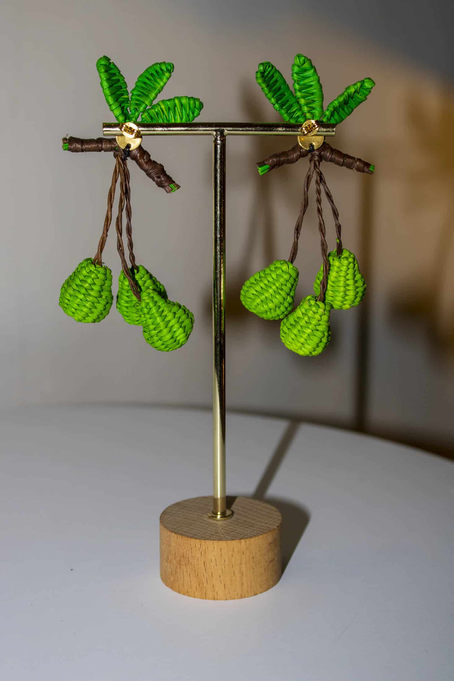 Aretes iraca pera - miniatura 2