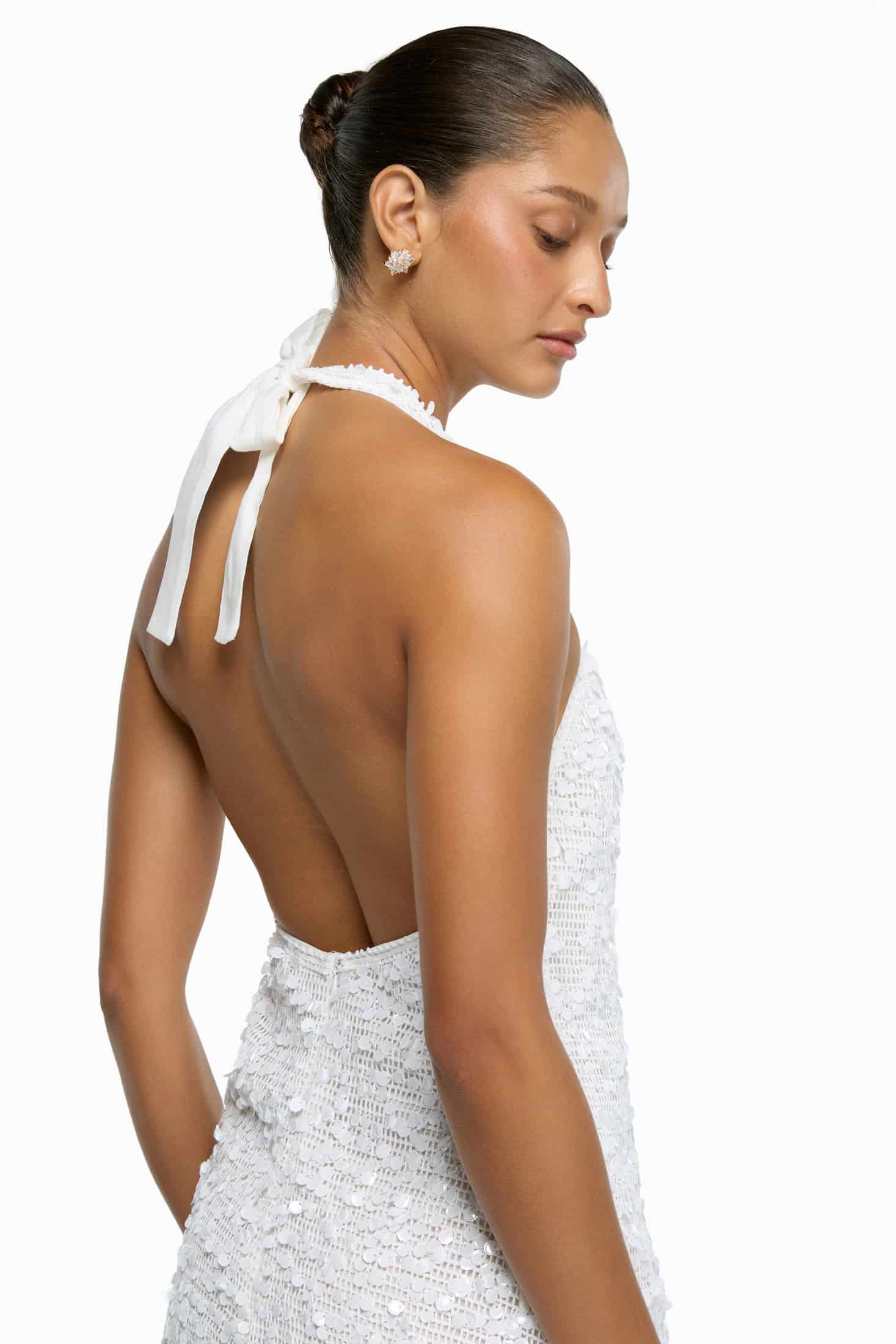 LUMINA MINI DRESS WHITE - miniatura 3