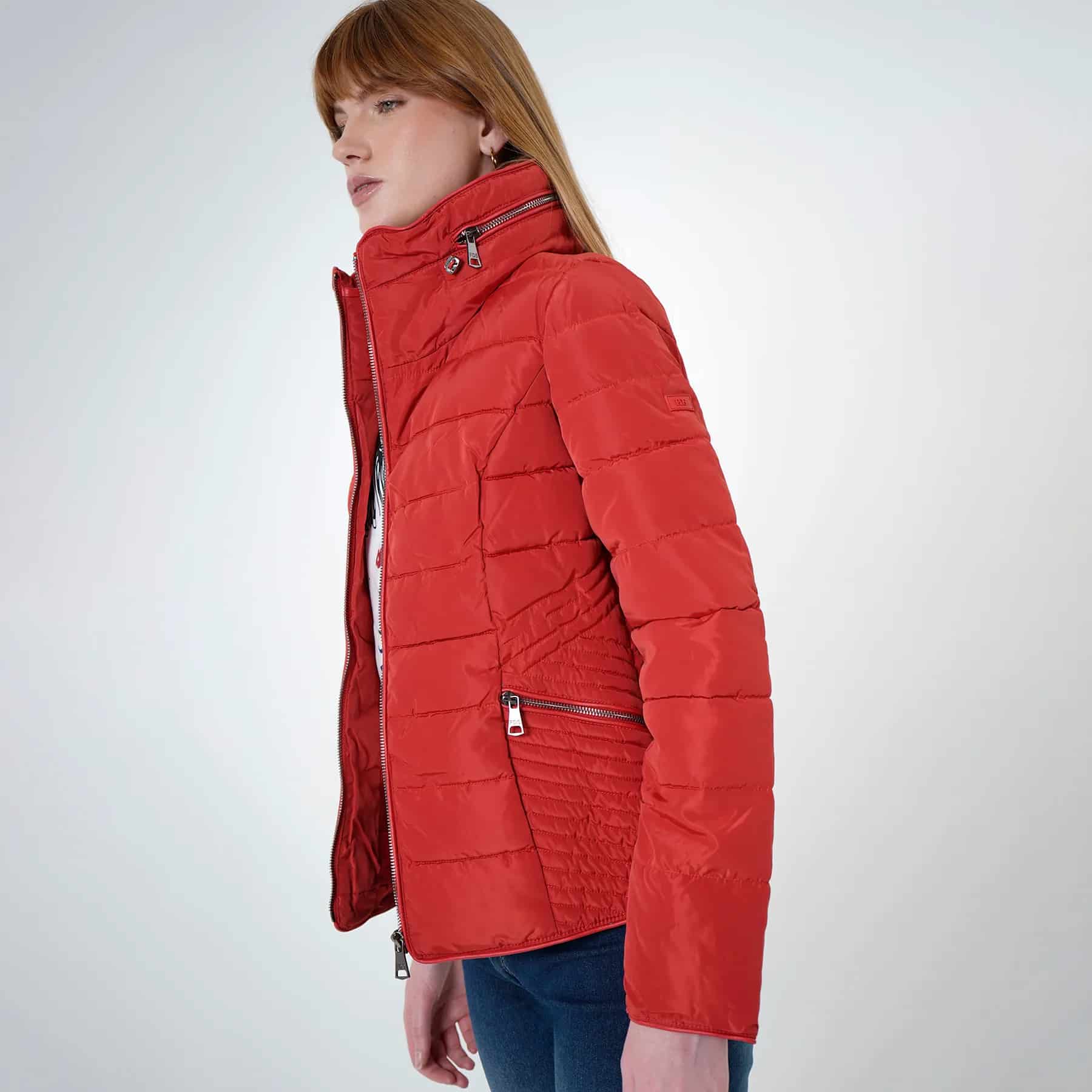Chaqueta acolchada cuello alto con capucha interna - miniatura 52