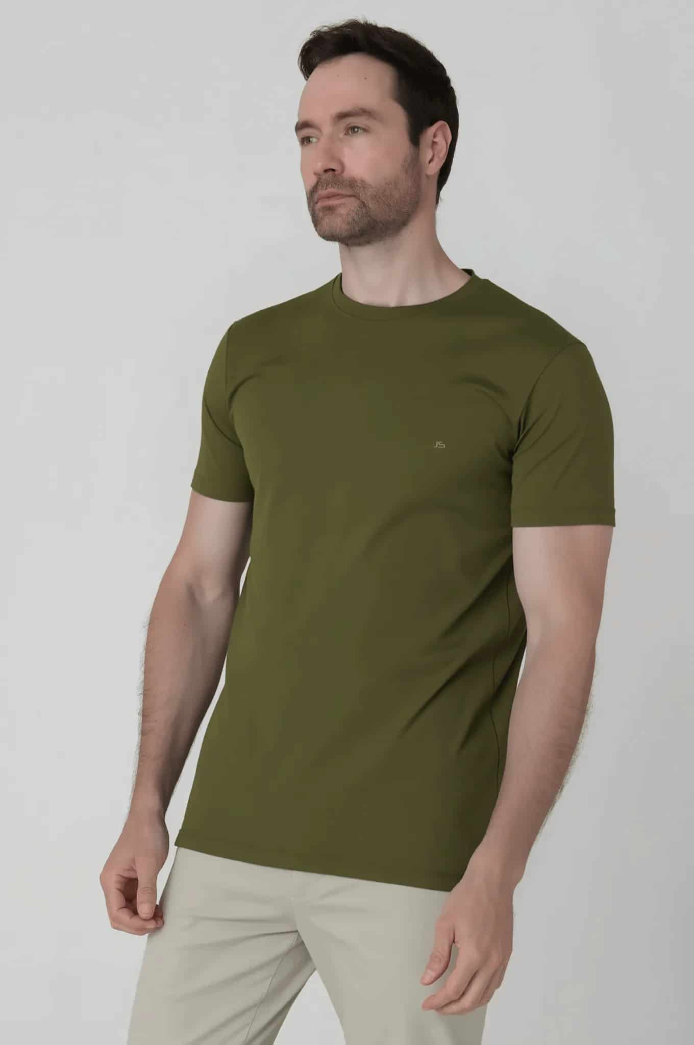 Camiseta cuello redondo para hombre Jon Sonen 020424008 - miniatura 3
