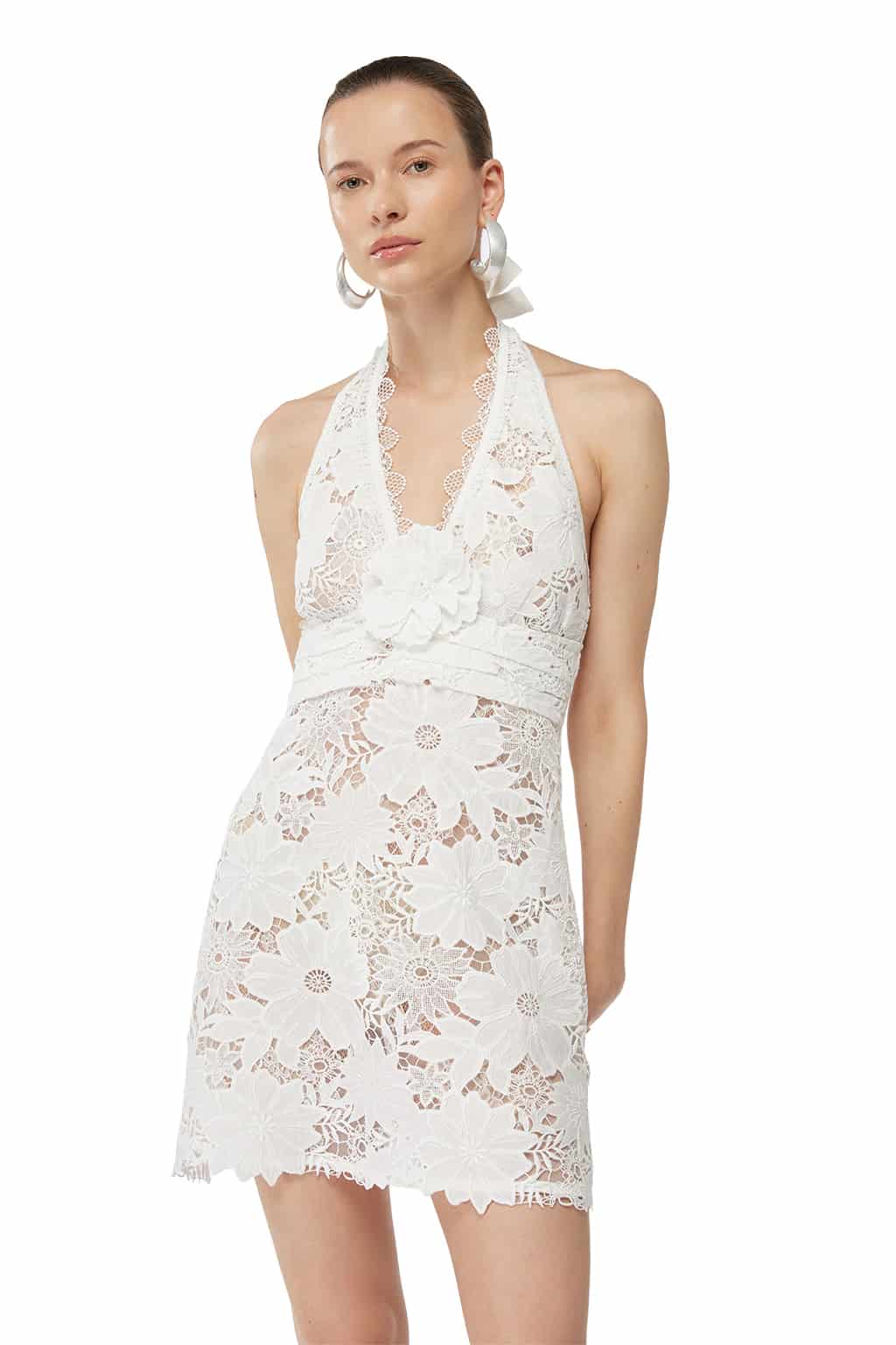 CALYPSO MINI DRESS WHITE - miniatura 1