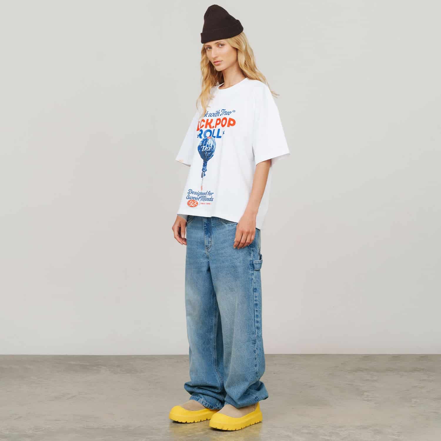 Lollipop Boxy Tee - White - miniatura 9