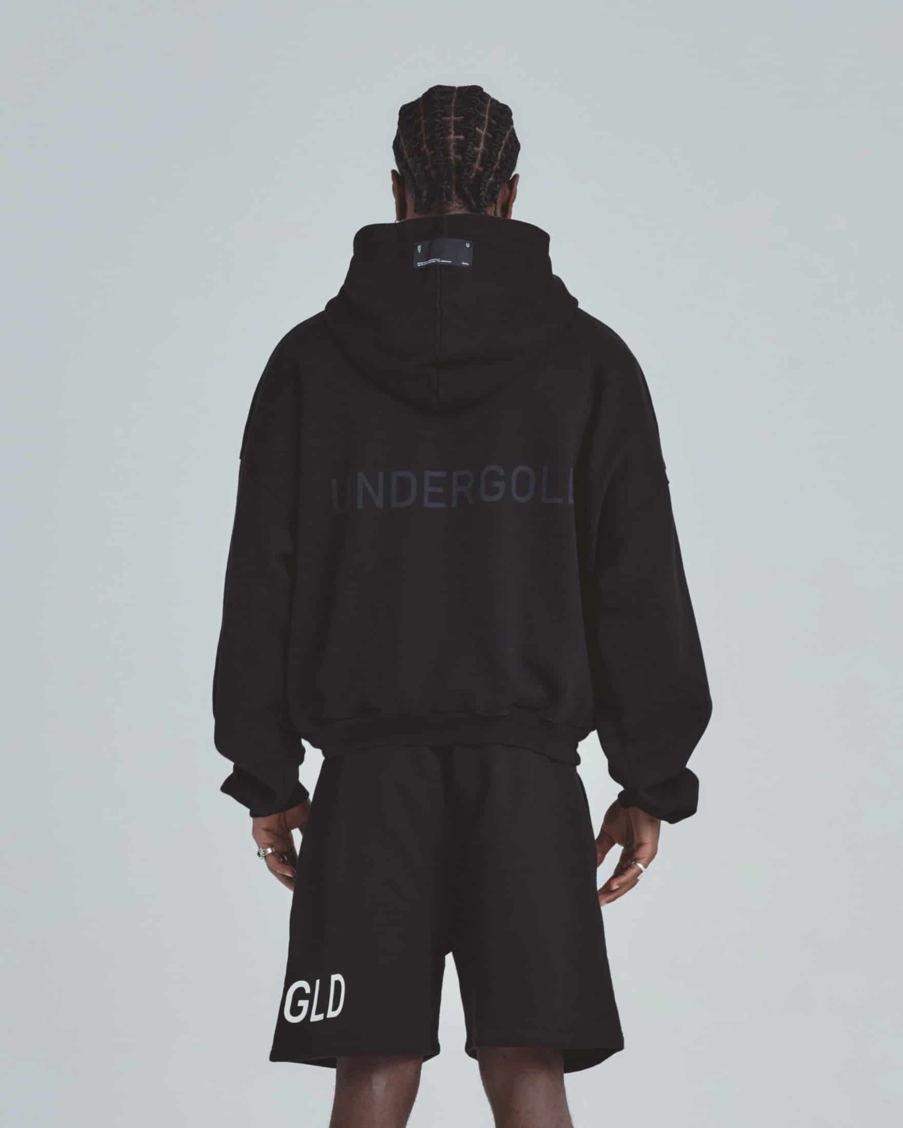 Line Basic Boxy Fit Hoodie Black - miniatura 7