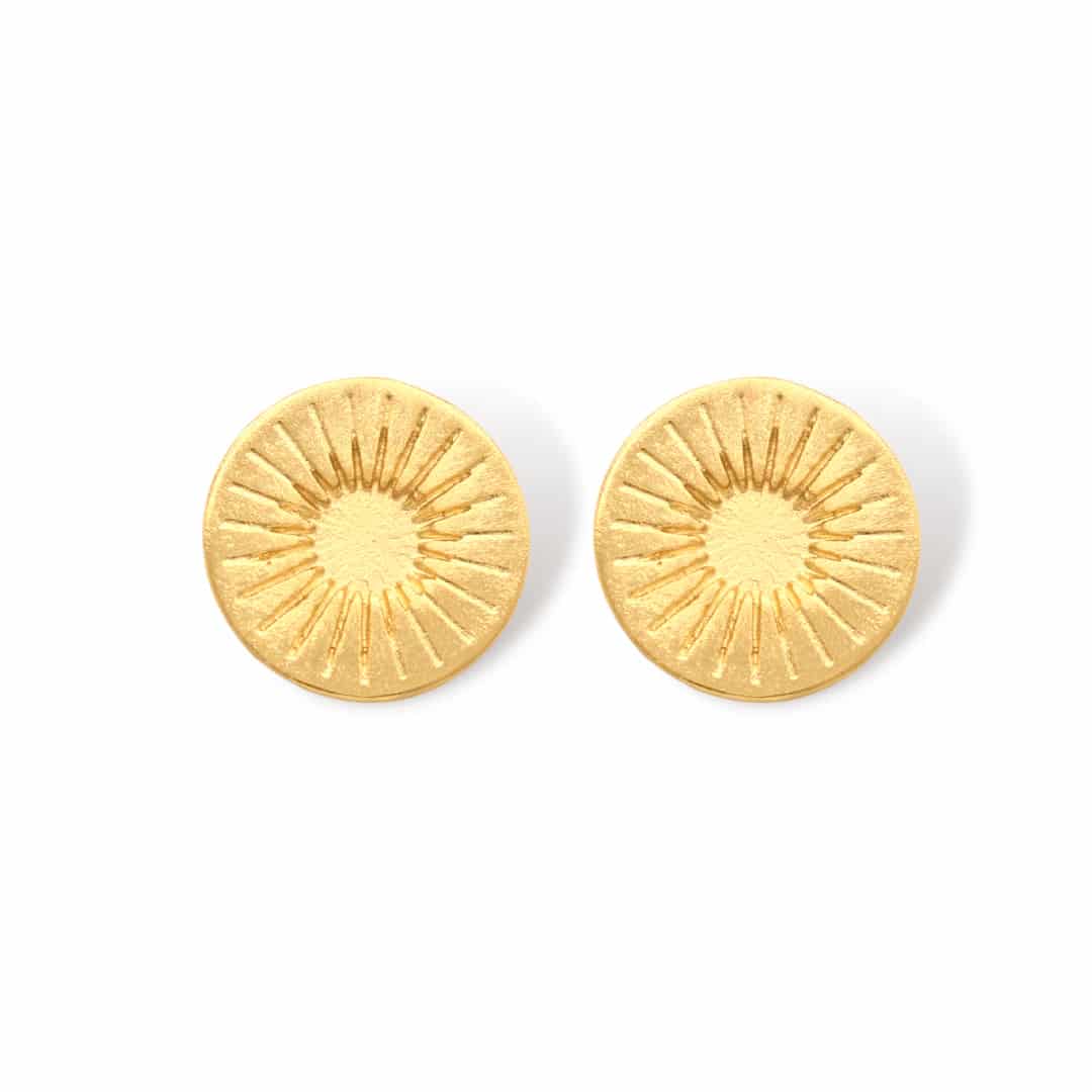 Aretes de sol precolombino - miniatura 1