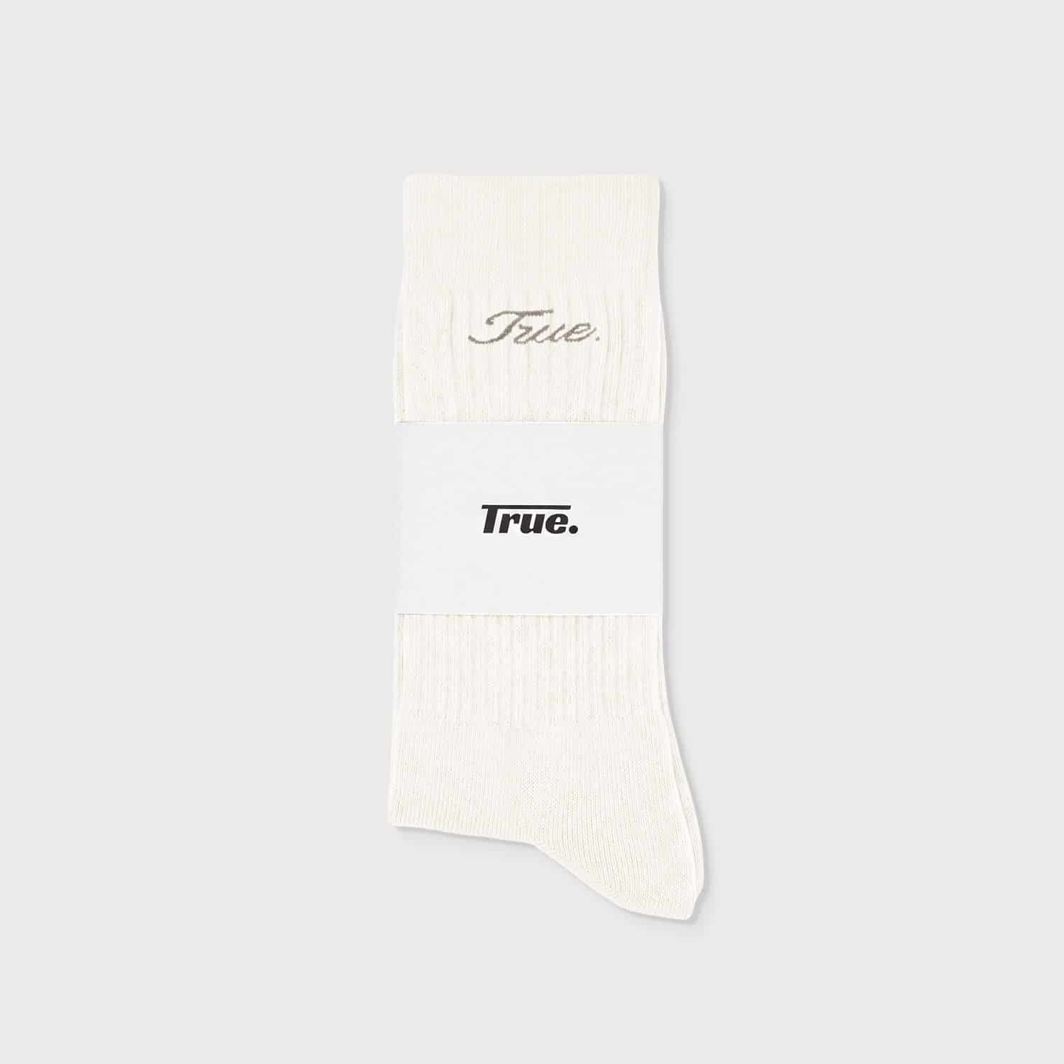 True Ribbed Socks - Cream - miniatura 3