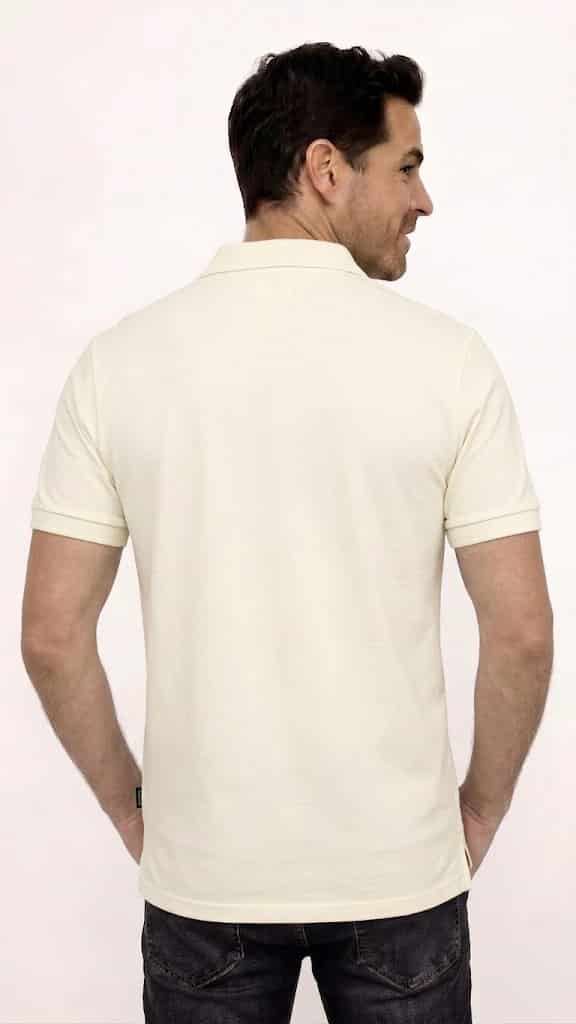 POLO MANGA CORTA MARFIL PARA HOMBRE - miniatura 2