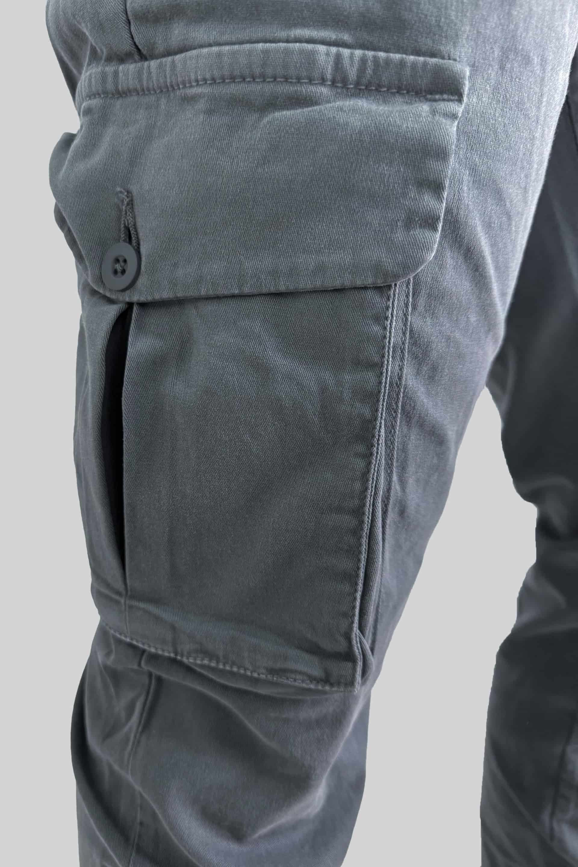 PANTALON CARGO PLOMO - miniatura 3