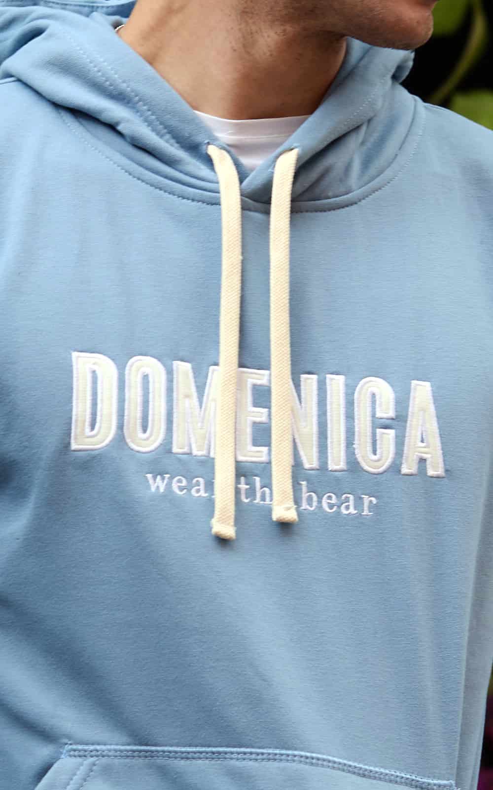 HOODIE DOMENICA AZUL CIELO - UNISEX - miniatura 5