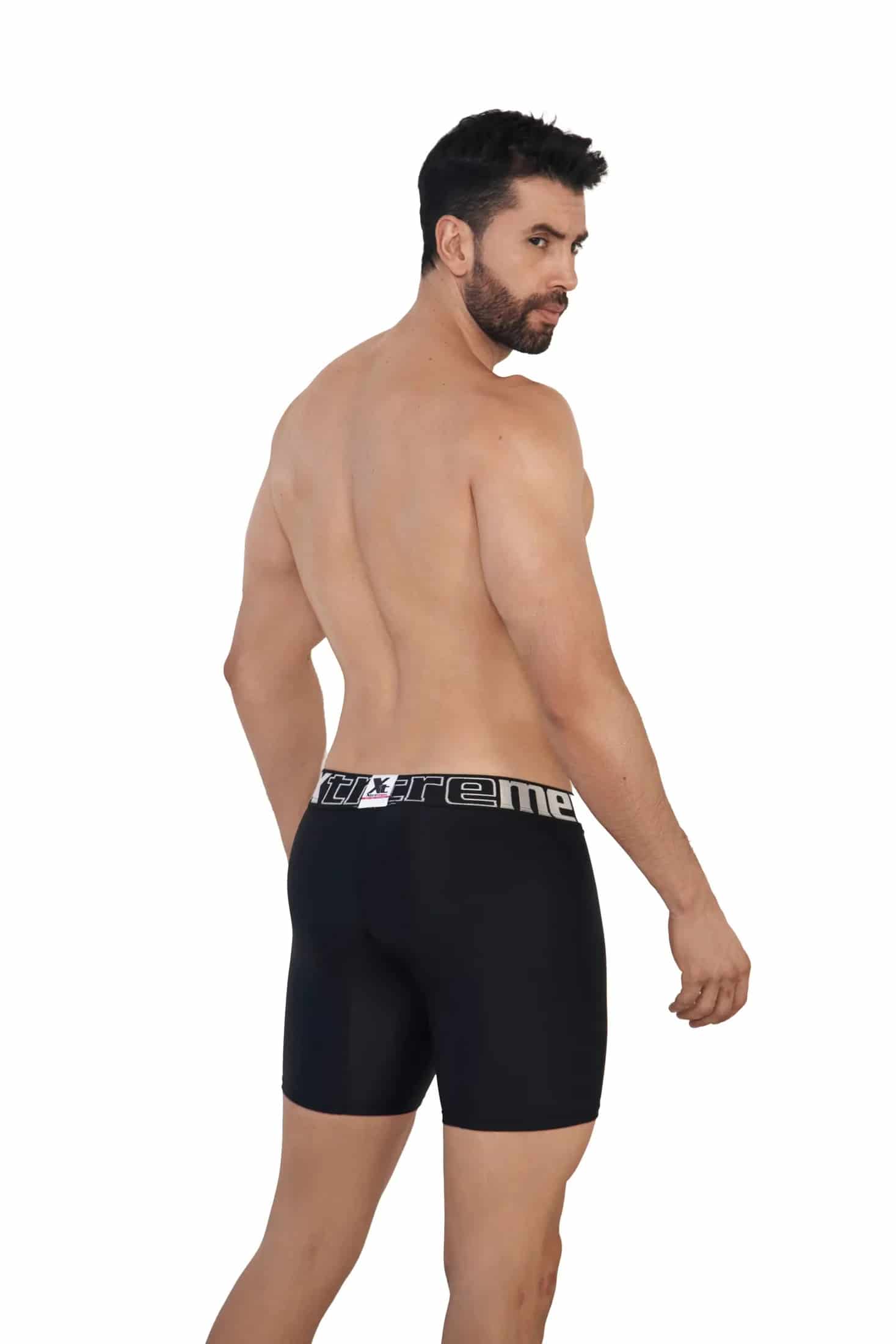 BOXER MICROFIBRA JACQUARD DESAGUJADO  NEGRO - miniatura 3