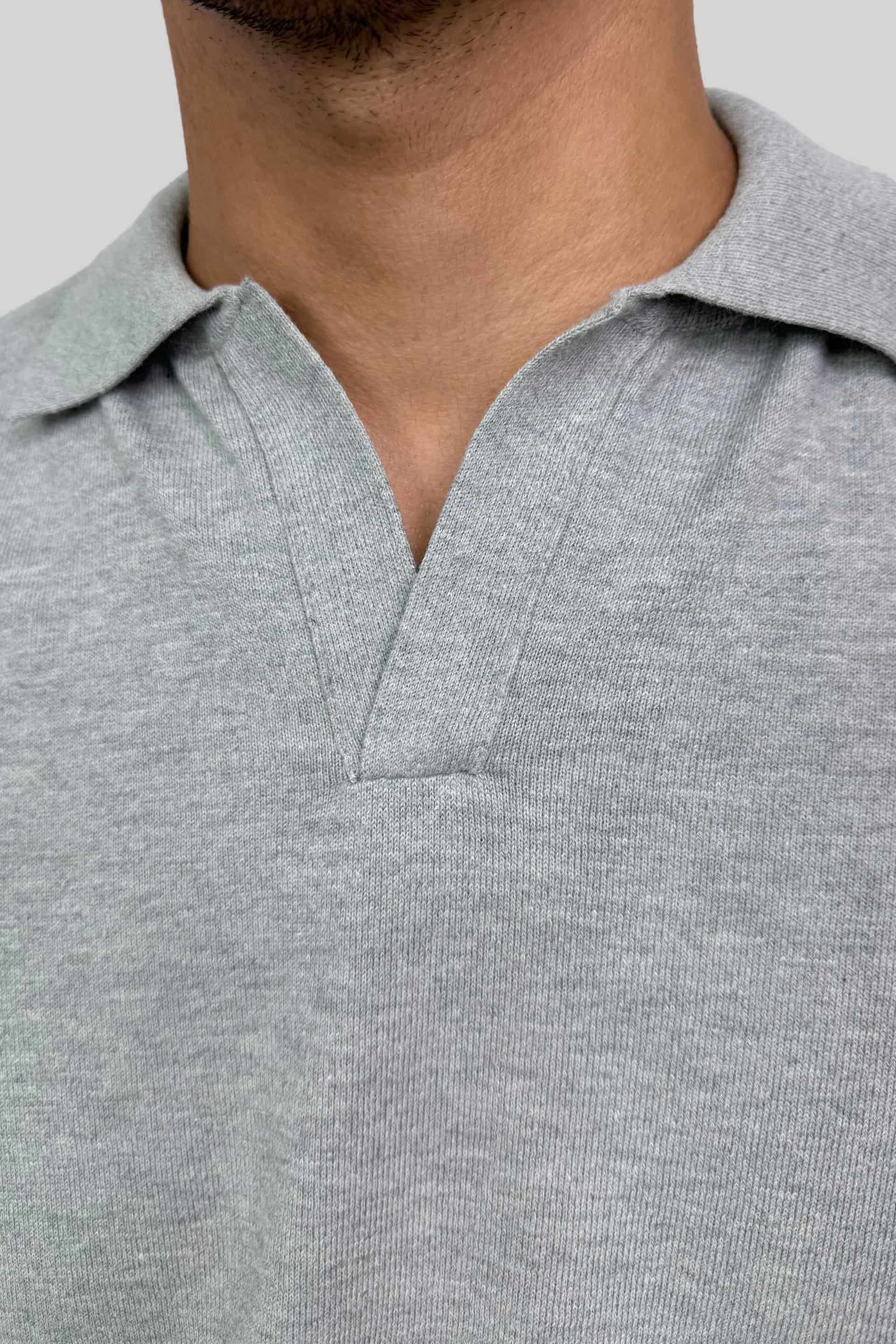 POLO TEJIDA GRIS - miniatura 4