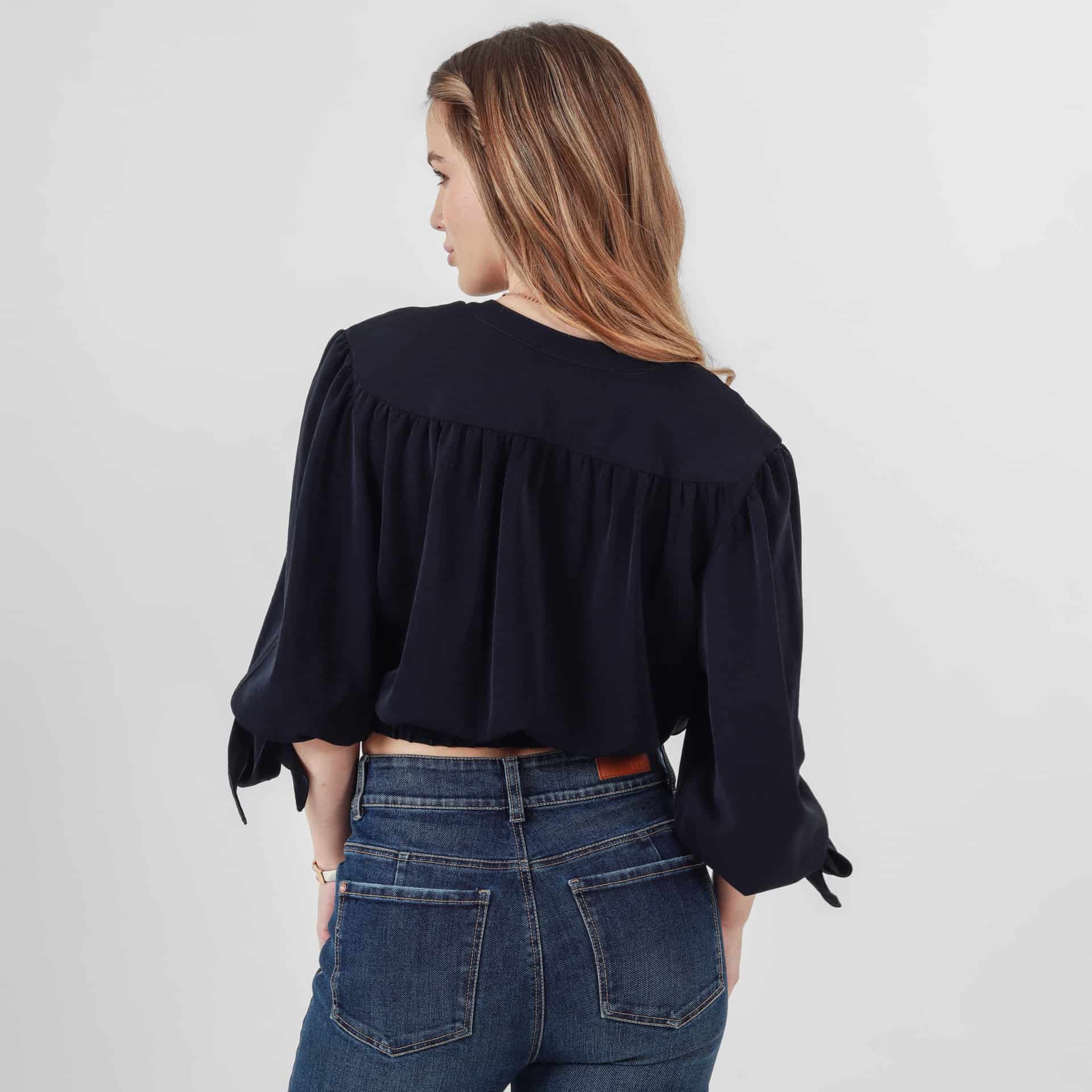 Blusa Cuello Neru Manga 3 Cuartos - miniatura 5