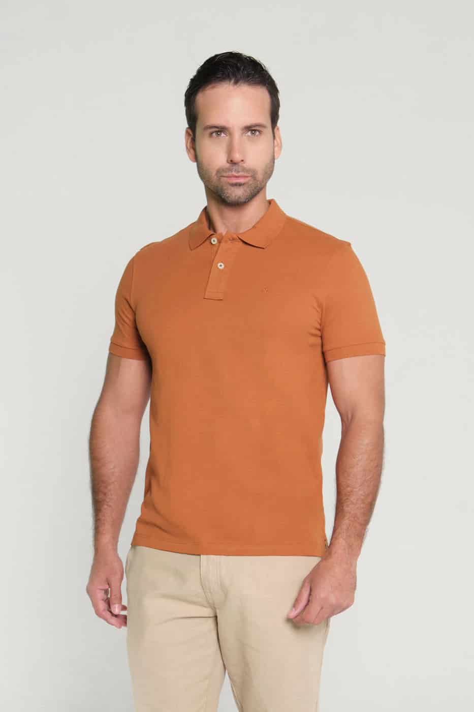 Camiseta Polo Terracota - miniatura 1