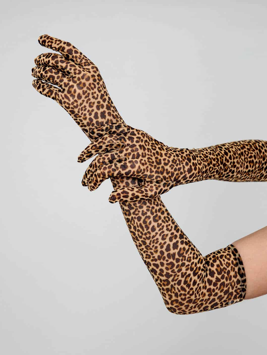 LEOPARD MESH GLOVES - miniatura 1