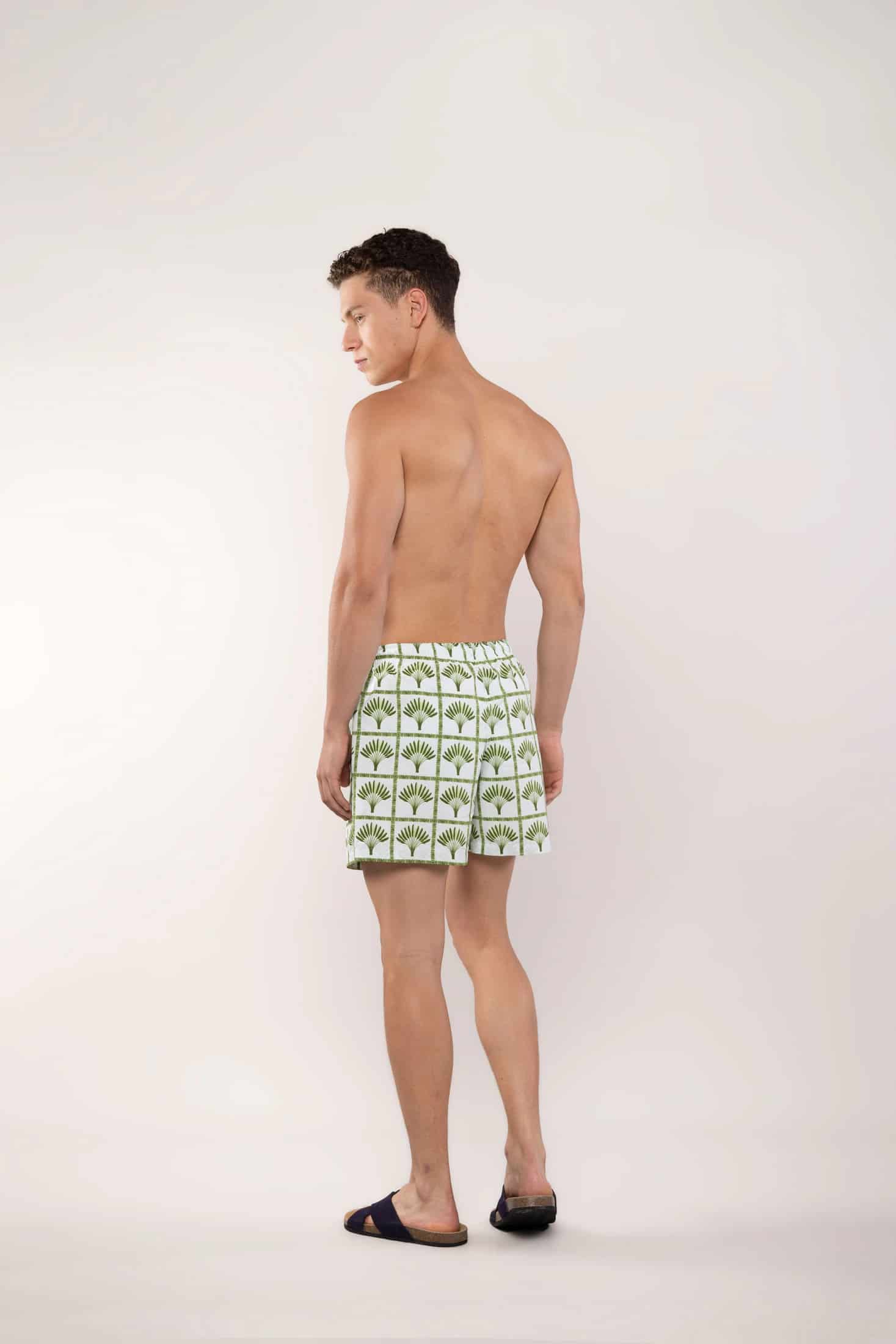 Men's green palmar swim trunk - miniatura 4