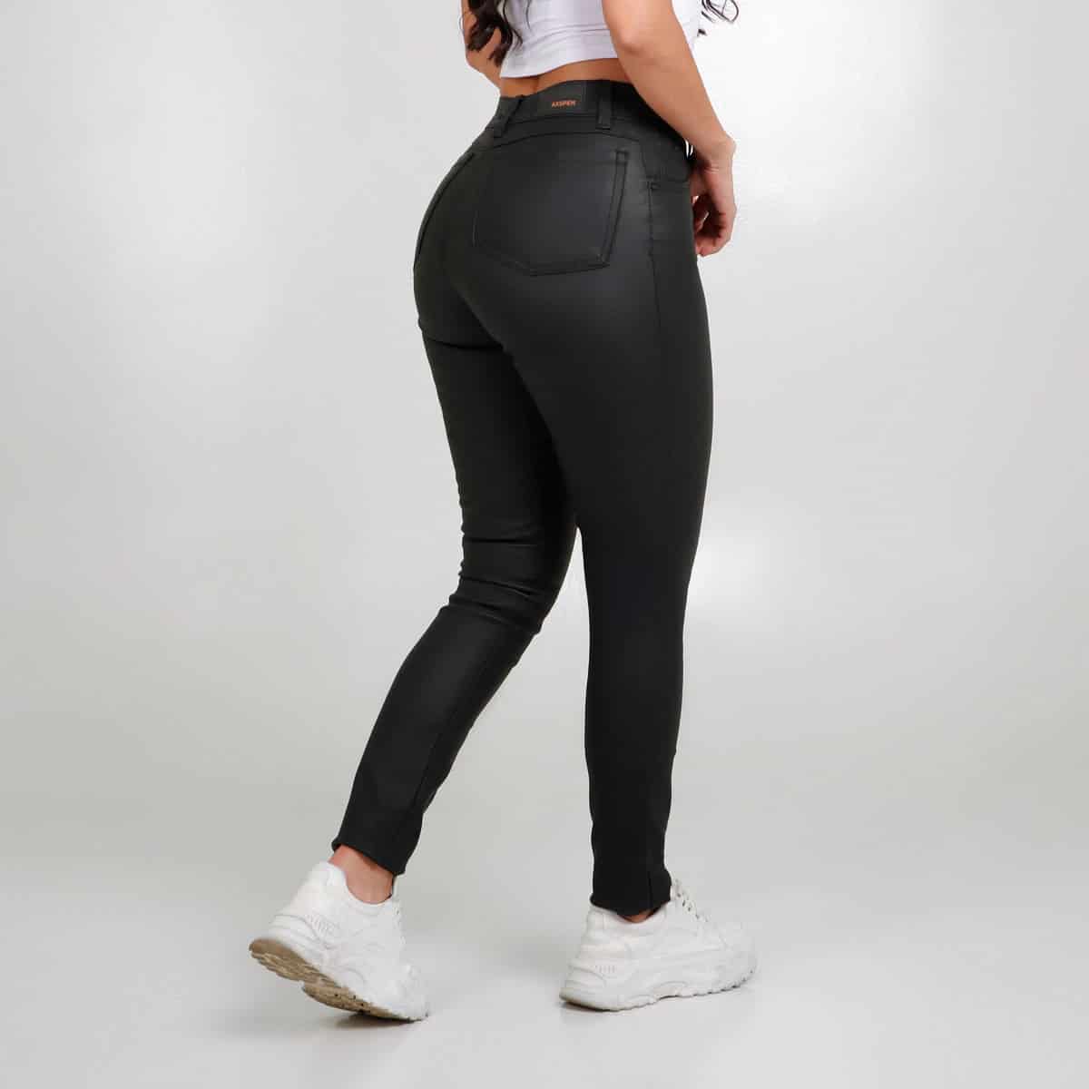 Skinny Axspen Efecto Piel  AX-2998 Negro - miniatura 2