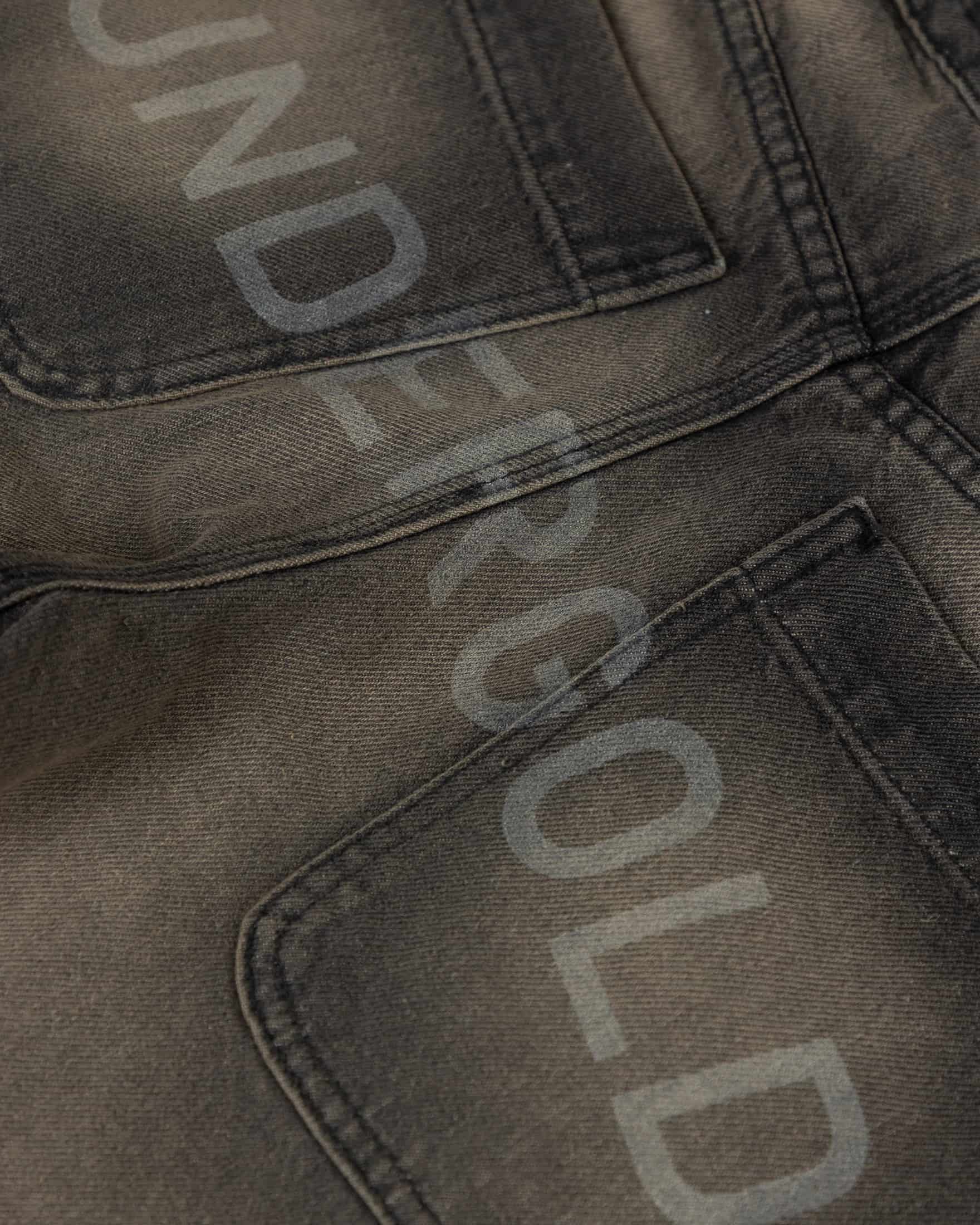 W Line Basic Wide Jeans Dirty Black - miniatura 4