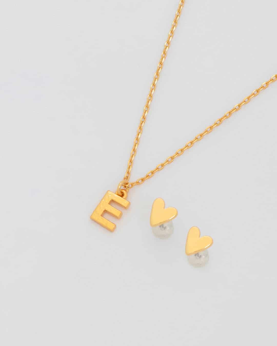 Collar Letra + Aretes - miniatura 1