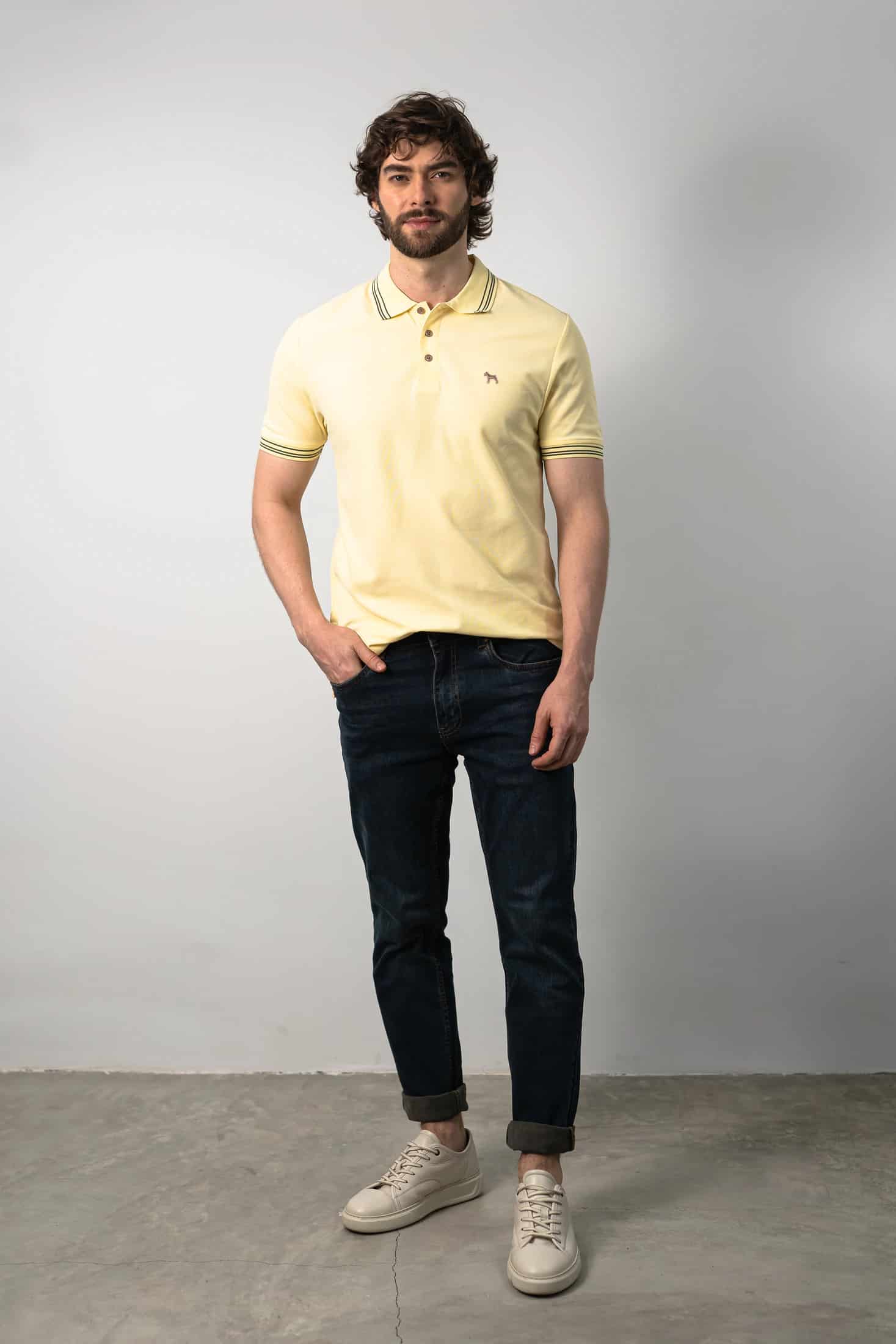 Polo Básica Amarillo Pastel - miniatura 1