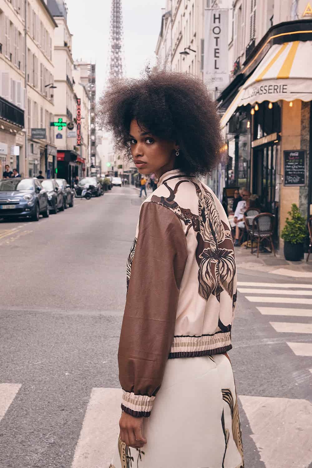 Chaqueta clea ivory coffee - miniatura 2