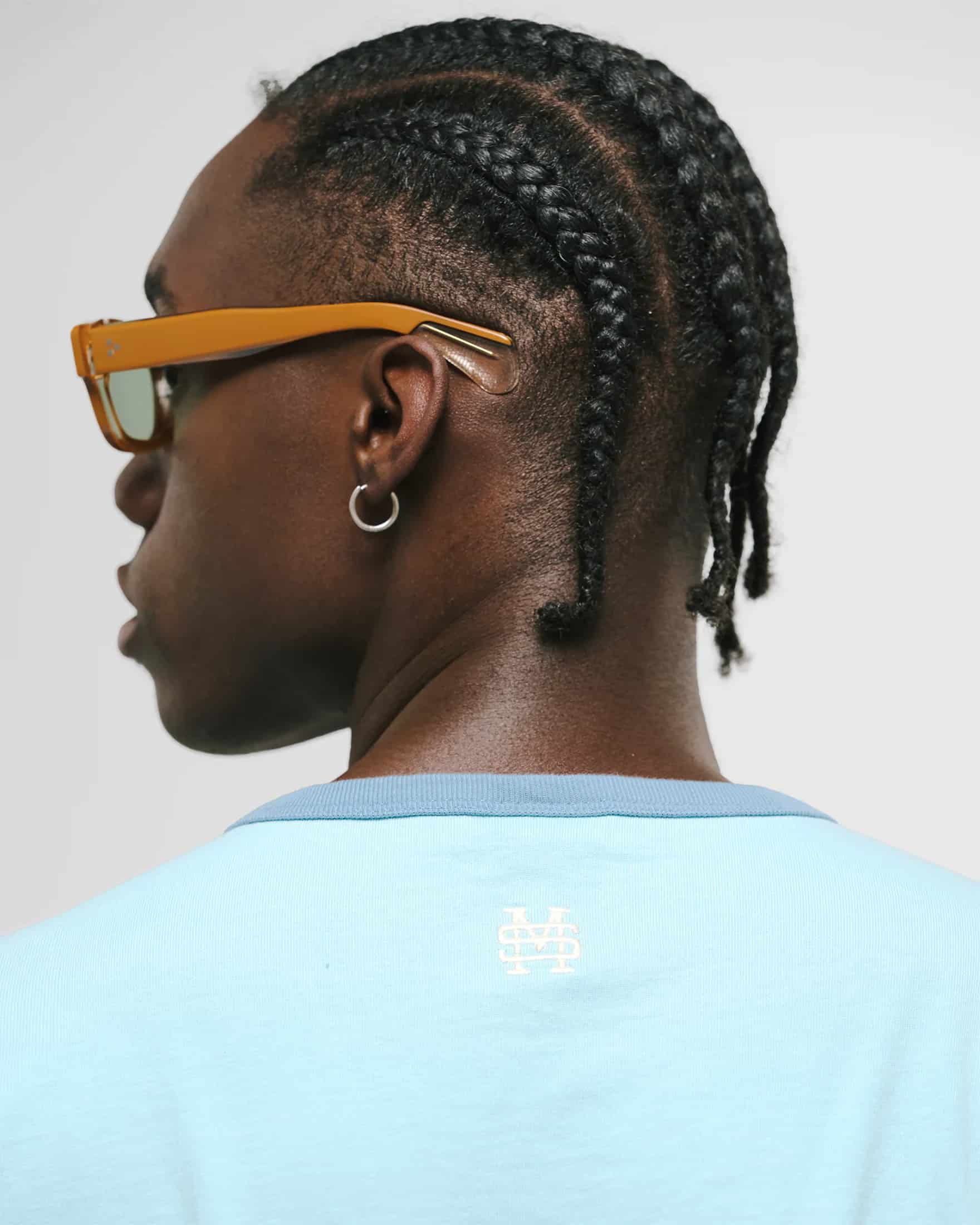 Camiseta Ringer Tee – Azul Cielo - miniatura 6